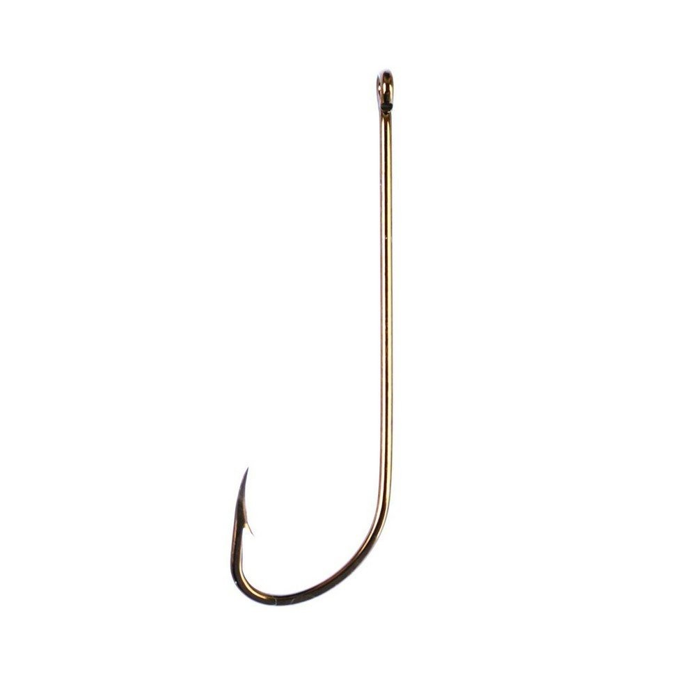 Eagle Claw Long Shank Fishing Hook Size 6 Forged 2X Long Plain Shank - 072AH-6