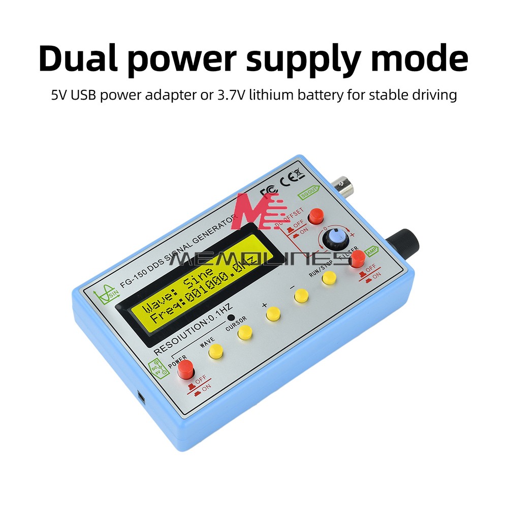 FG-150 DDS High-Precision Frequency Signal Generator with 15 Adjustable Waveform