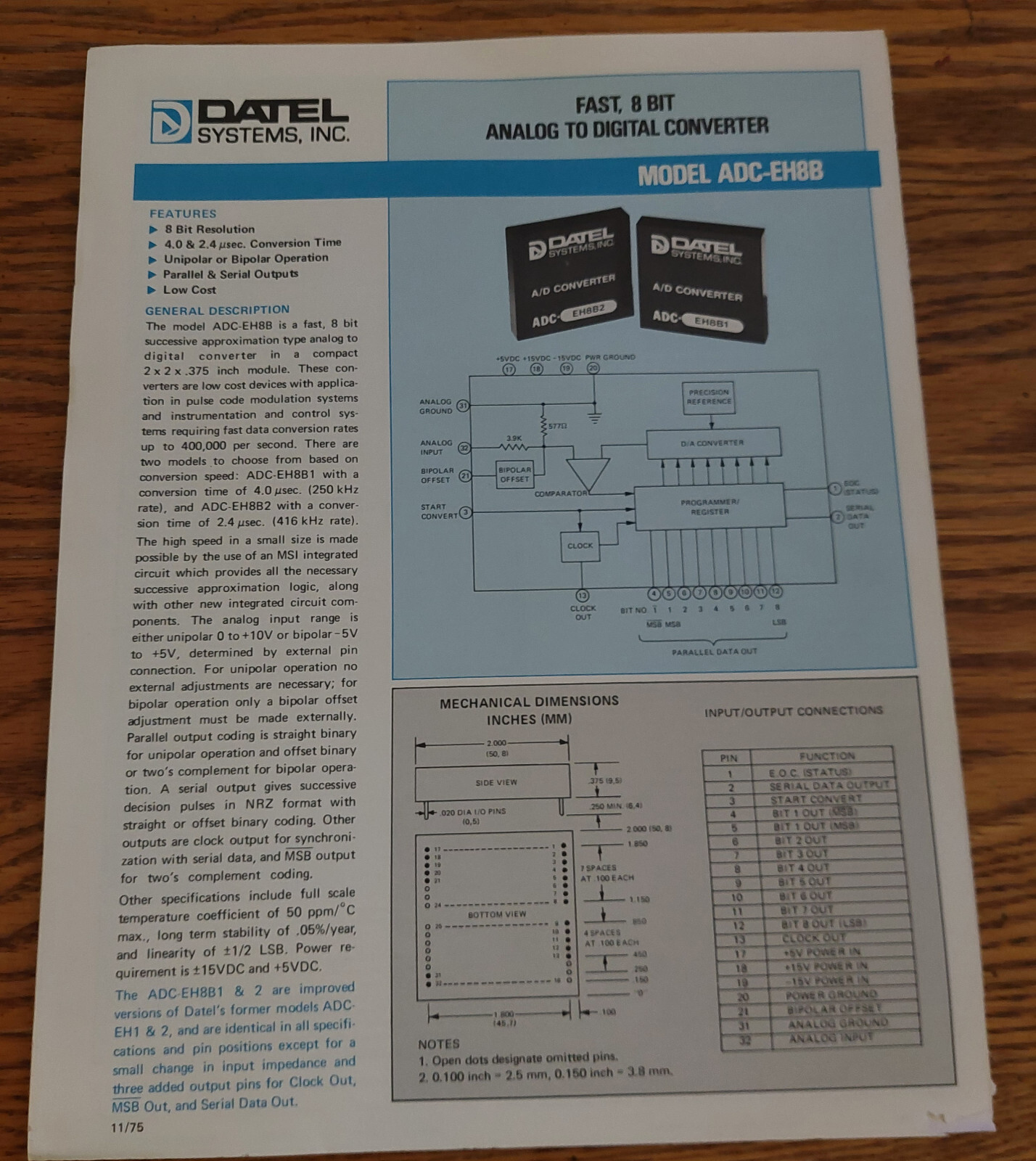 Datel Intersil 1980 Data Acquisition Products – Instruments and Systems Catalog