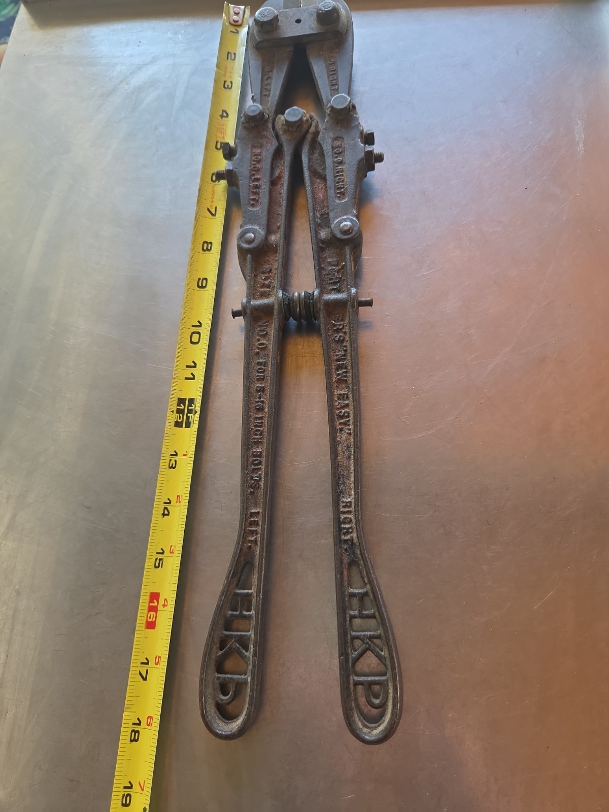 VINTAGE HK PORTER BOLT CUTTER SIZE #0 NEW EASY MODEL/1900 ERA/NICE COND/INFO-PIX