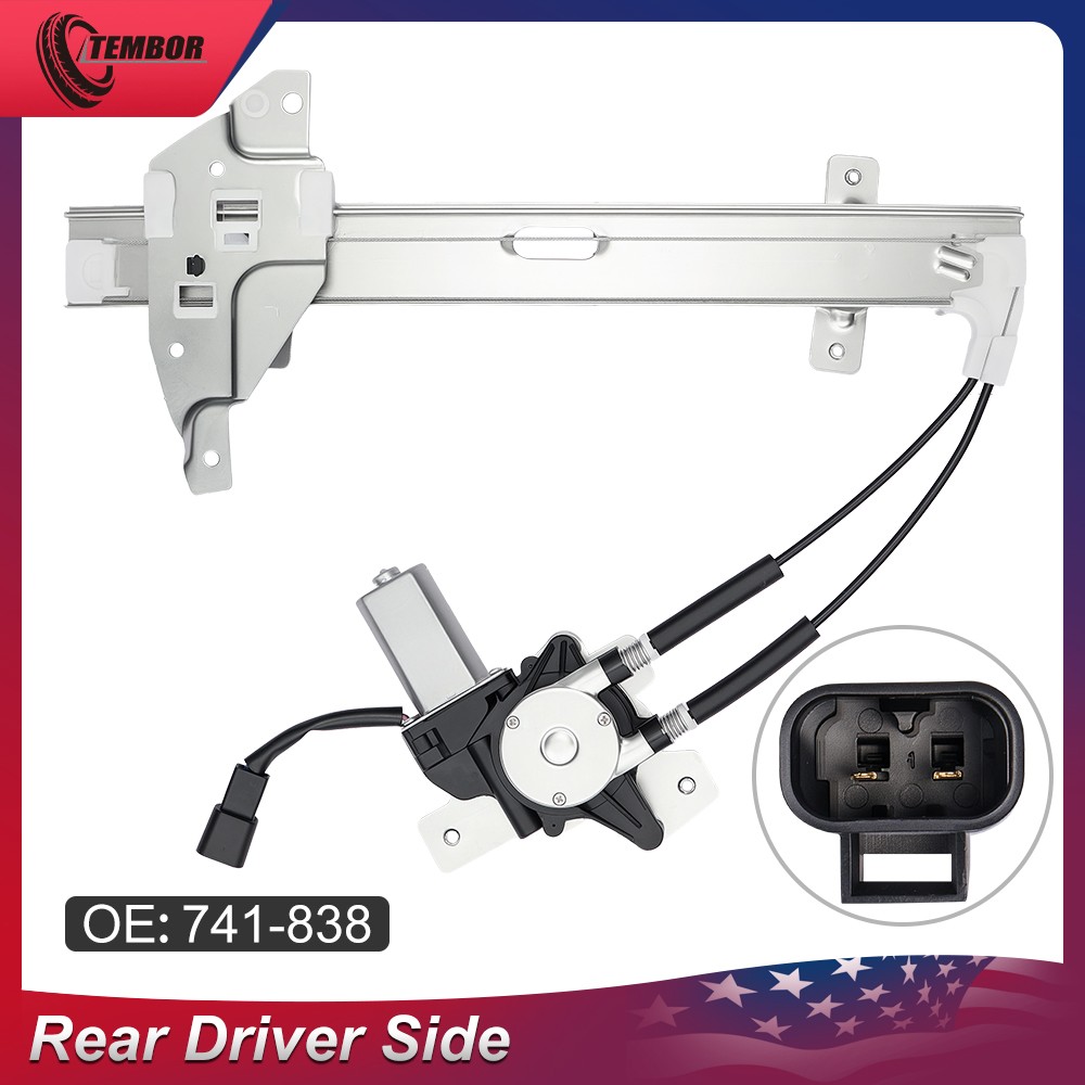Rear Left Window Regulator W/Motor Fits Pontiac Grand Prix Sedan 1997-1998 3.8L