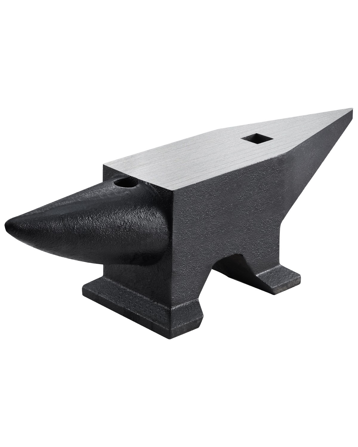 VEVOR Blacksmith Anvil Steel Round Horn Anvil 132lb 60kg 2 Holes for Metal Work