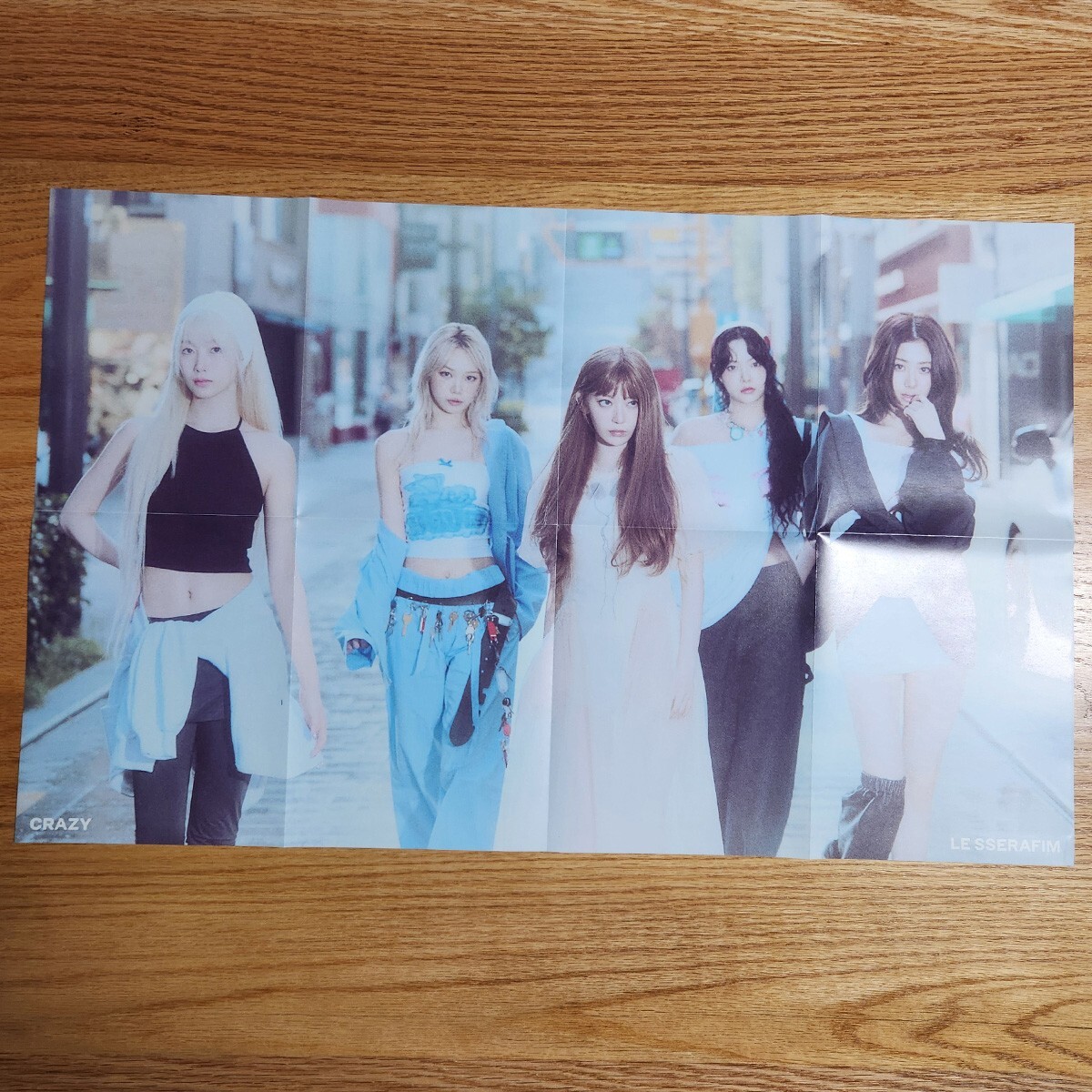 Official Folding Poster Le Sserafim 4th Mini Album Crazy Genuine Kpop
