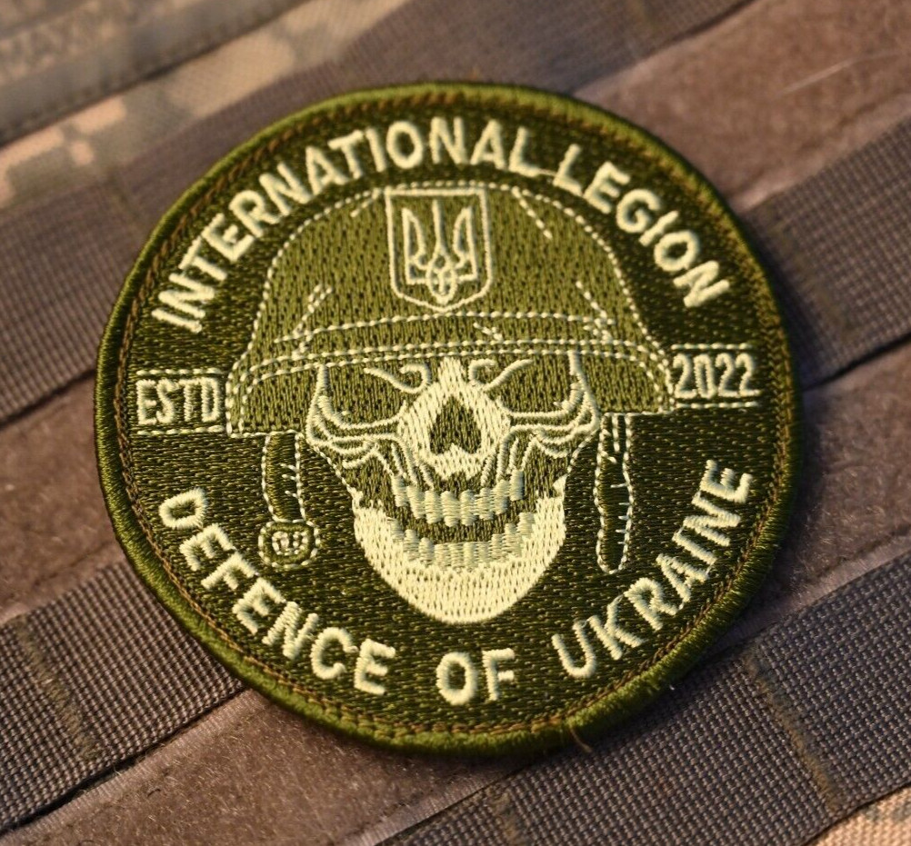 ORIGINAL Україна FREEDOM DEFENDER UKRAINE INTERNATIONAL LEGION vêlkrö OD SKULL