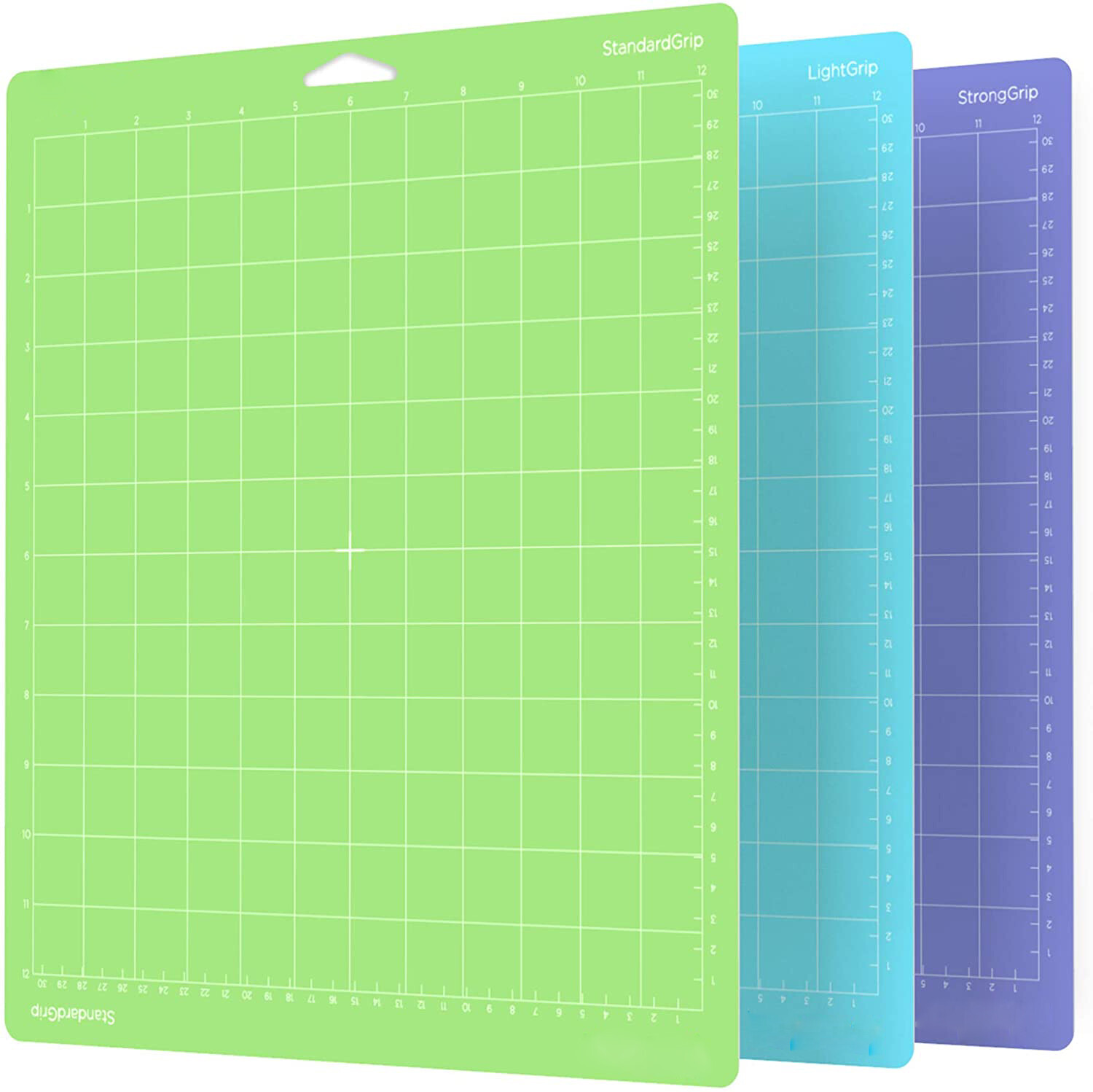 3 Pack Cutting Mats for Circuit Explore Air/Air2/Maker  12x12 inch Variety Grip
