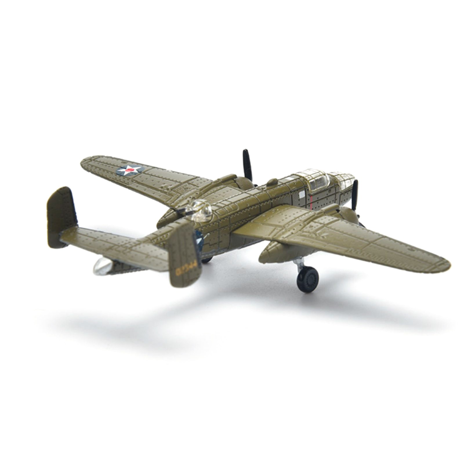1PCS 1:200 Scale WWII US B-25 Mitchell Bomber Model Finished Model Decor Model