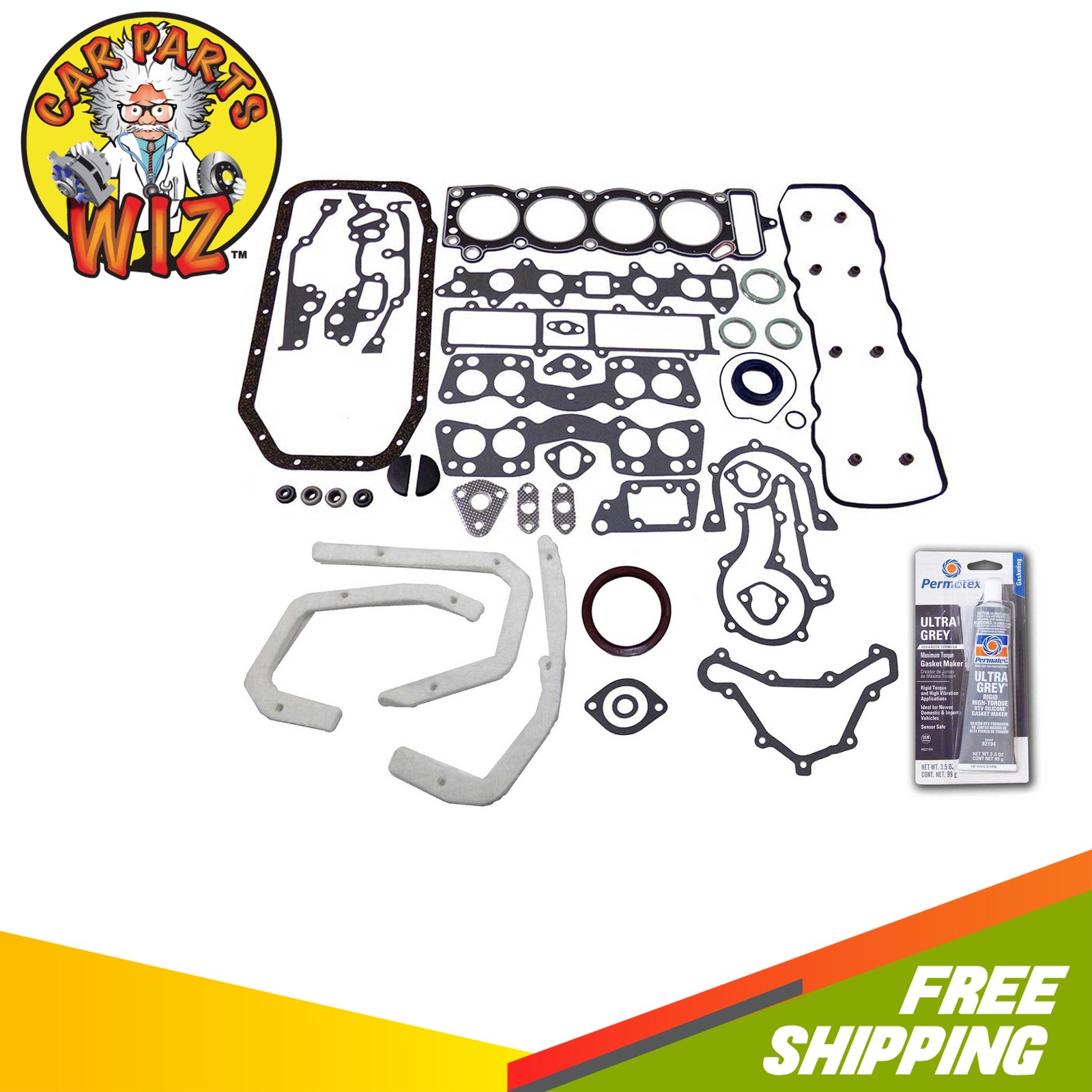Engine Full Gasket Set Fits 75-80 Toyota Celica Corona Pickup 2.2L 8V SOHC 20R