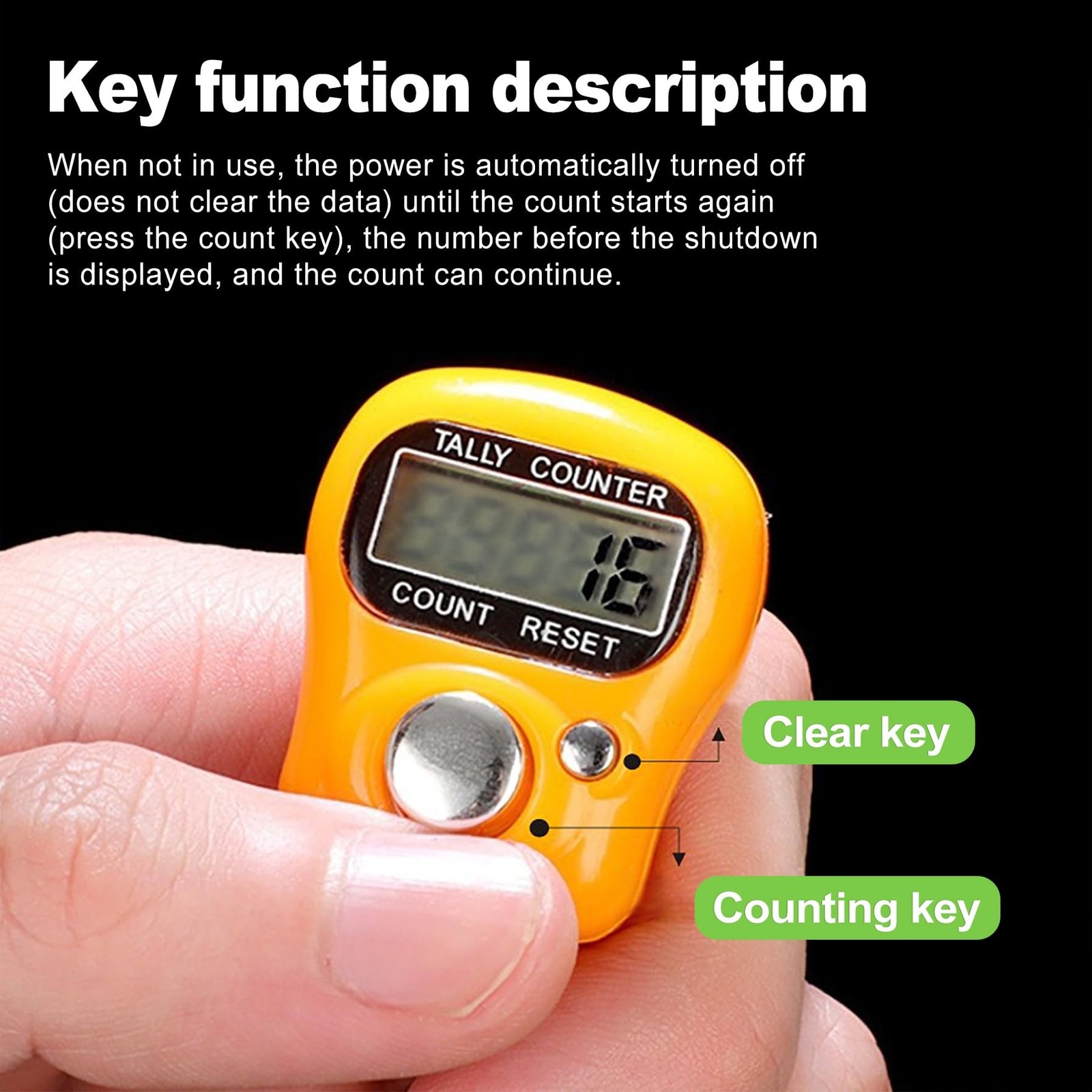 10-Pack Mini LCD Digital Finger Clicker Counter, 5-Digit Handheld Tally Count...