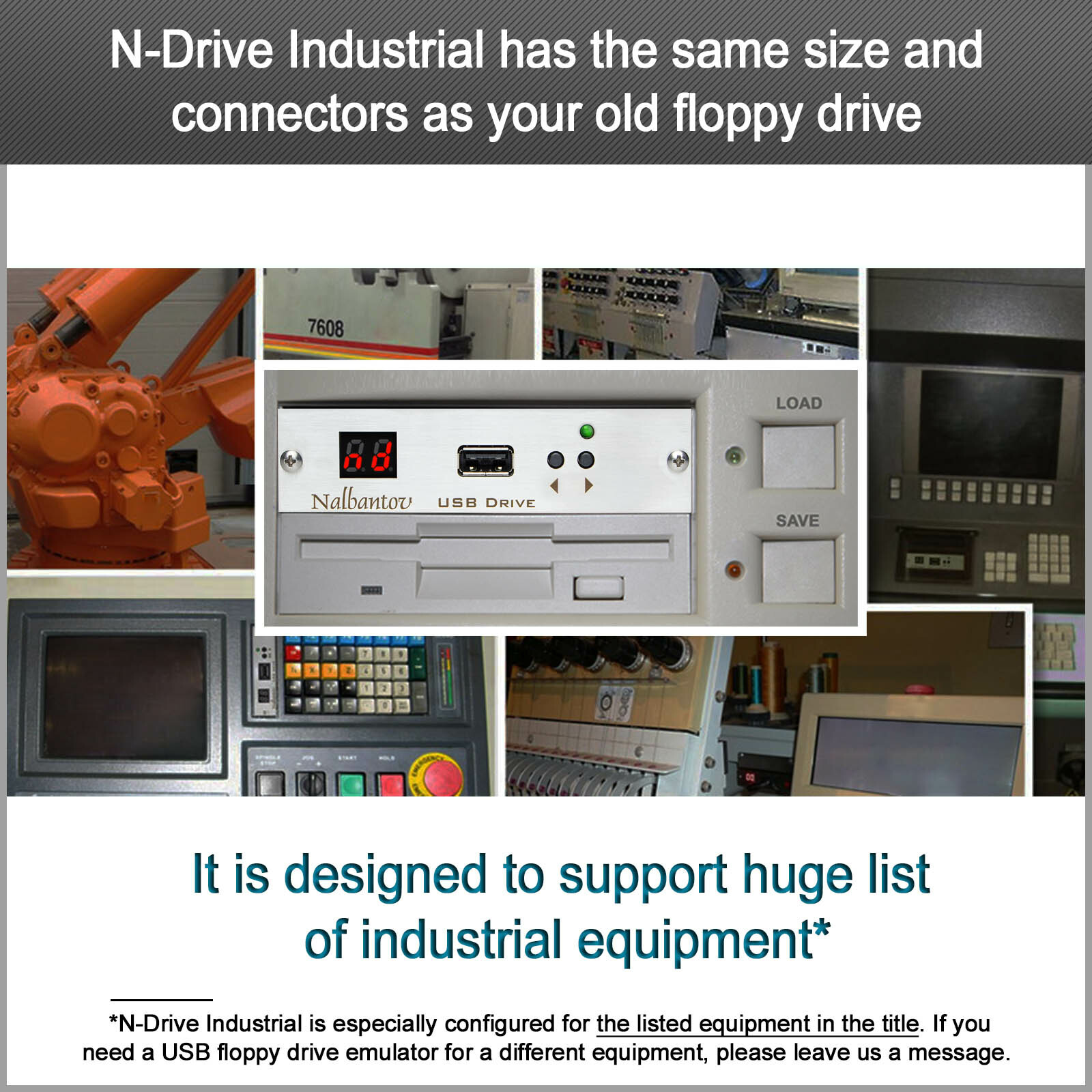 Nalbantov USB Floppy Emulator N-Drive Industrial for ASM Epsilon CVD system