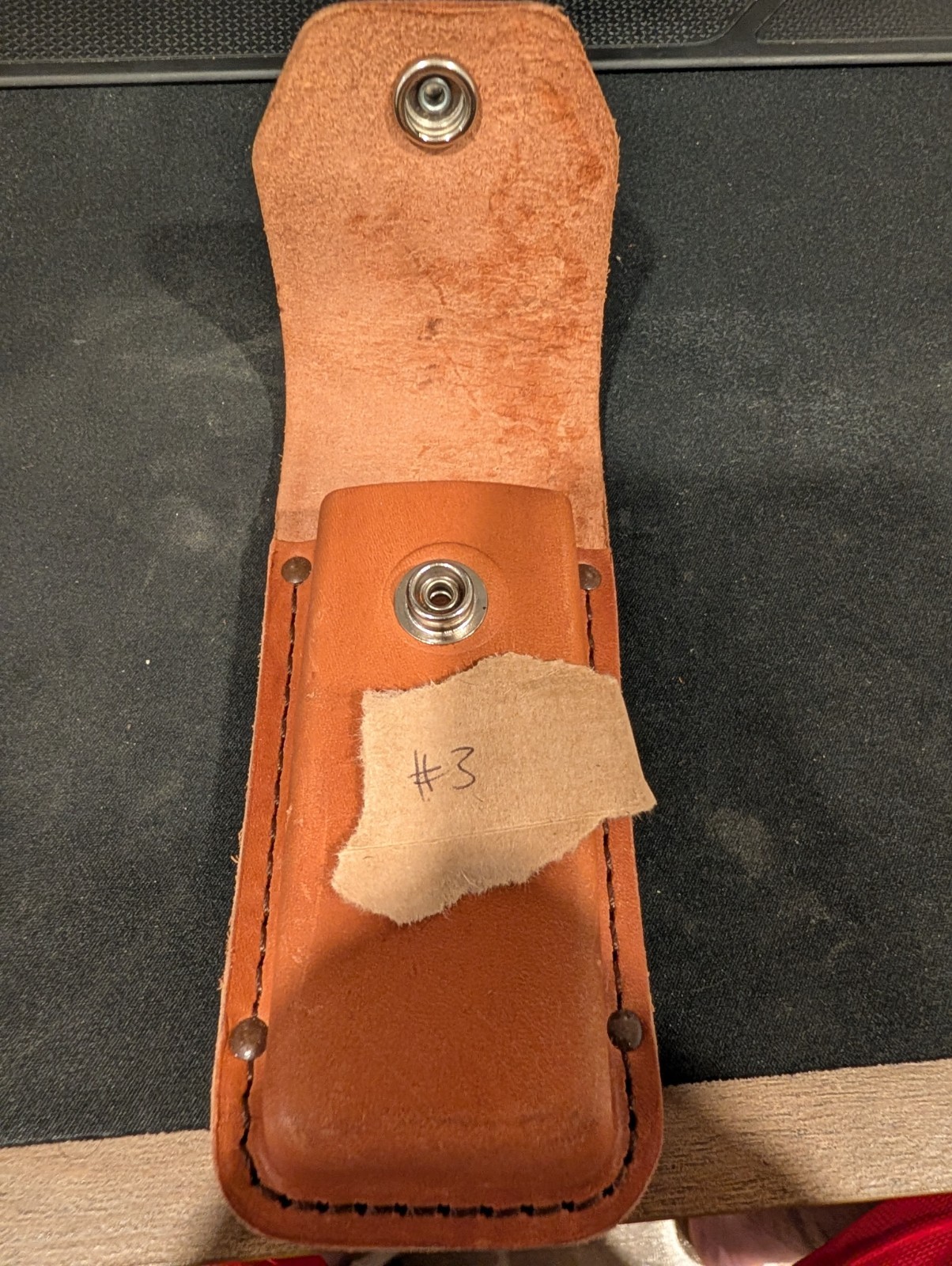 Schrade Tool Brown Leather Sheath (No Knife) Excellent Multi Tool Pouch