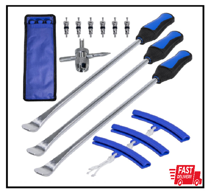 Tire Spoons 14.5IN, Steel Tire Changing Kit for Motorcycle Dirt Bike Lawn