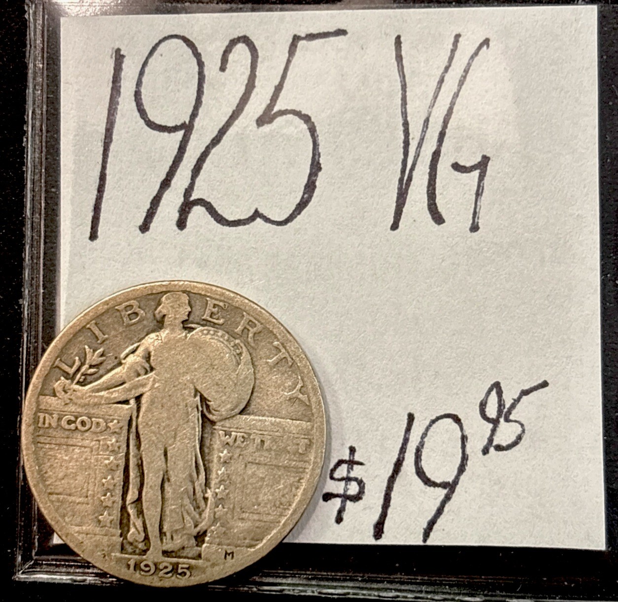 1925 Standing Liberty Quarter (VG) Very Good Condition!  ENN Coins