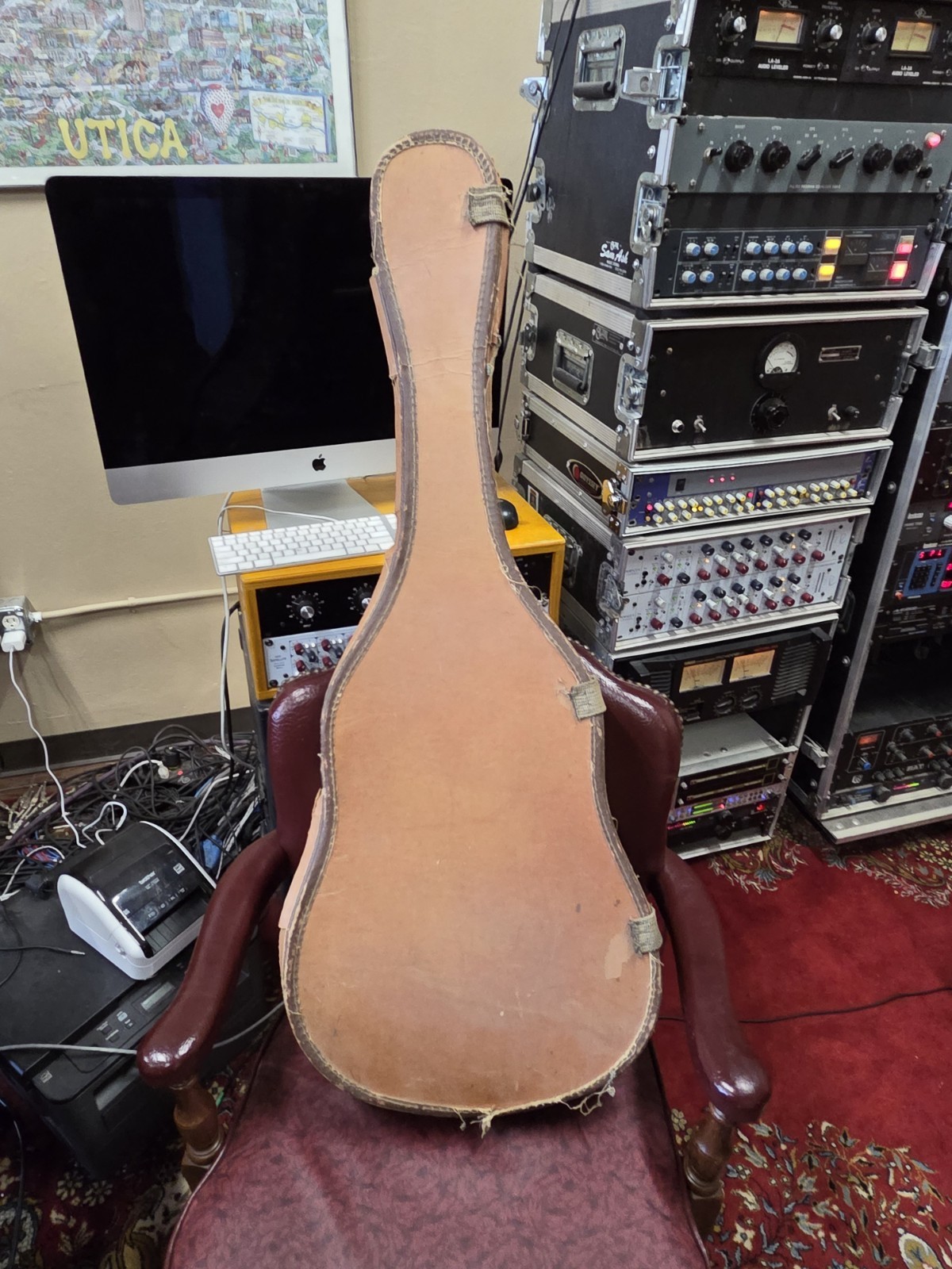 Geib Economo Acoustic Guitar Case 1940s 1950s 1960s