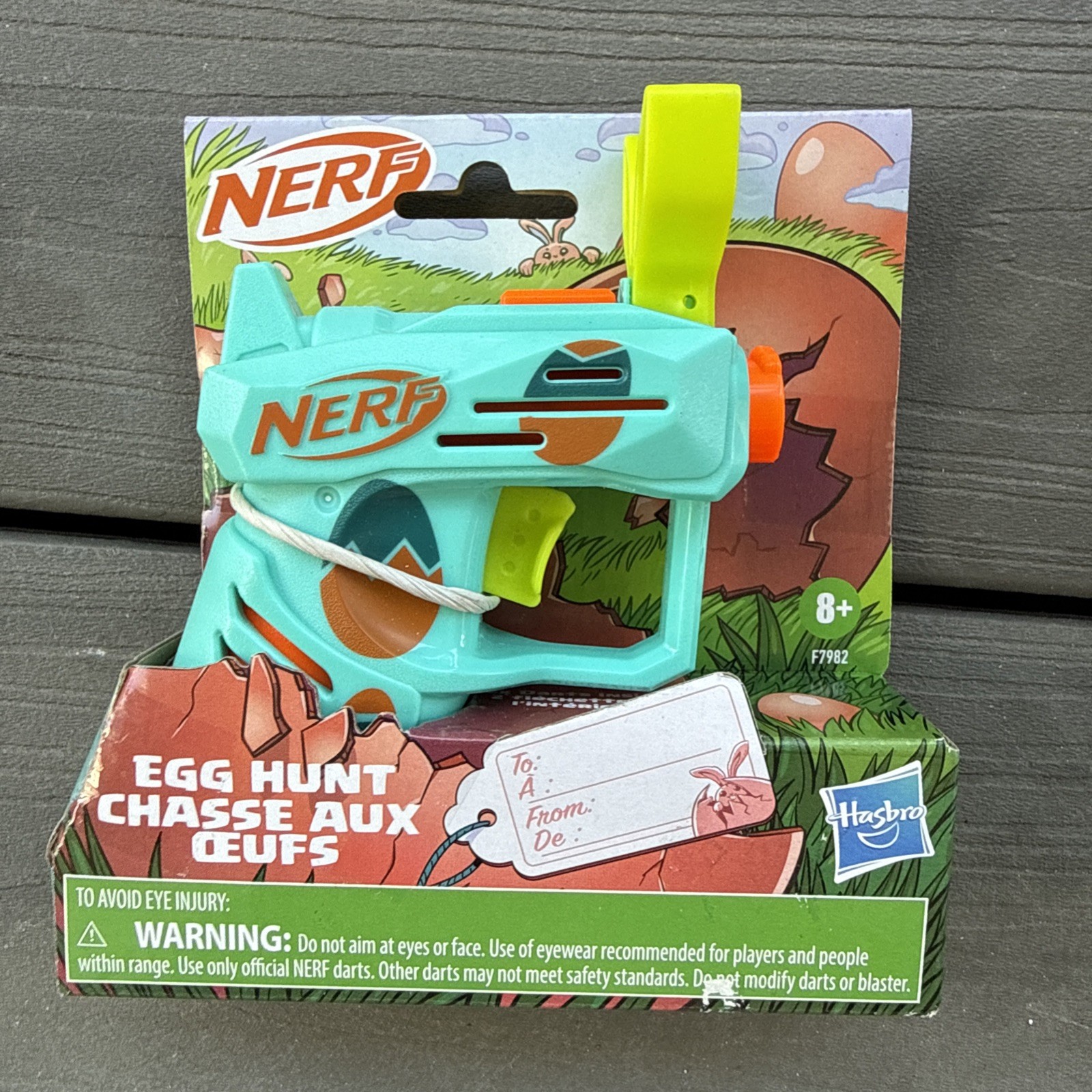 NEW Nerf Easter Egg Hunt Blaster + 2 Nerf Darts Hasbro Ages 8+