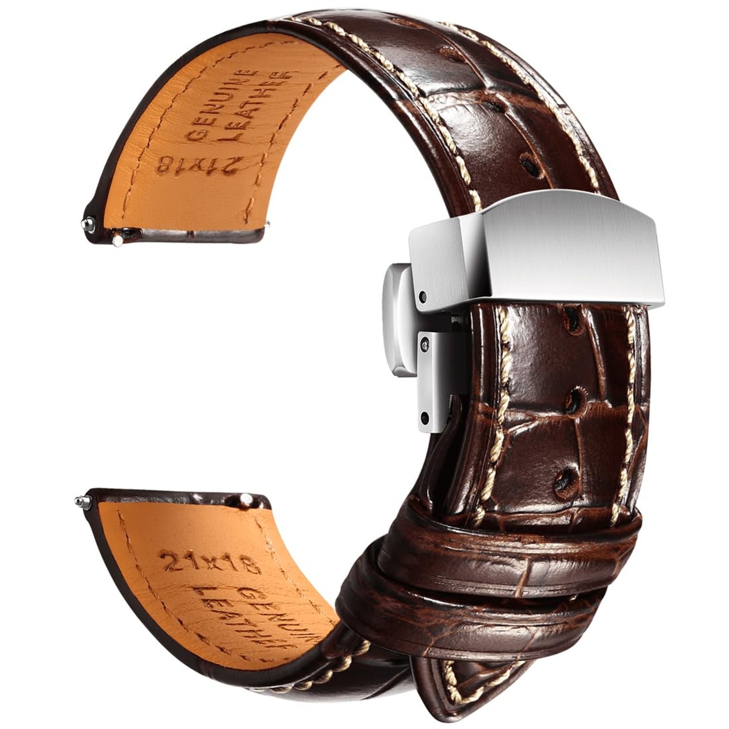 REZERO Leather Watch Bands for Men, Quick Release Watch Straps, Luxury Italia...