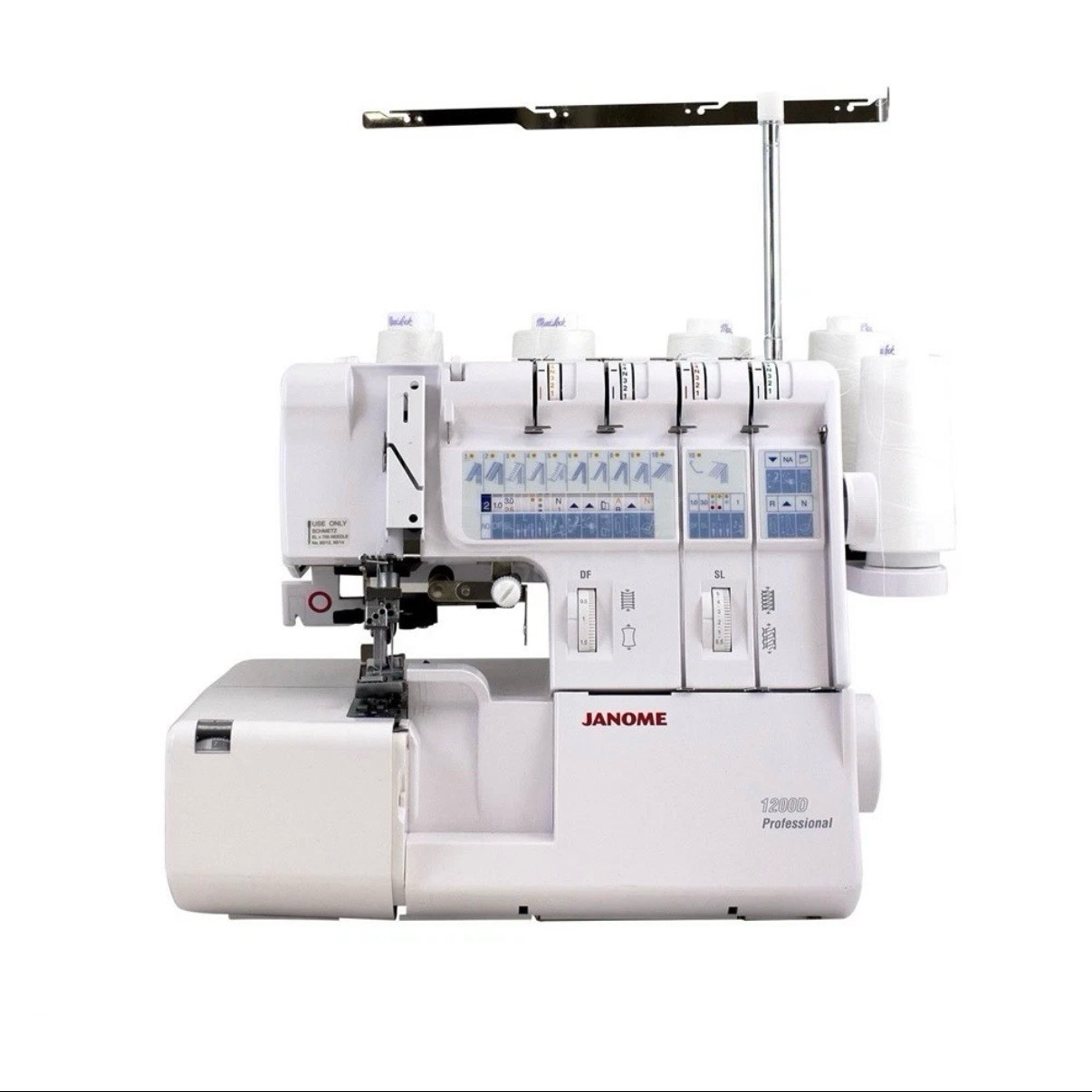 Janome 1200D Professional Serger Coverstitch Sewing Machine 2/3/4/5 Thread Used