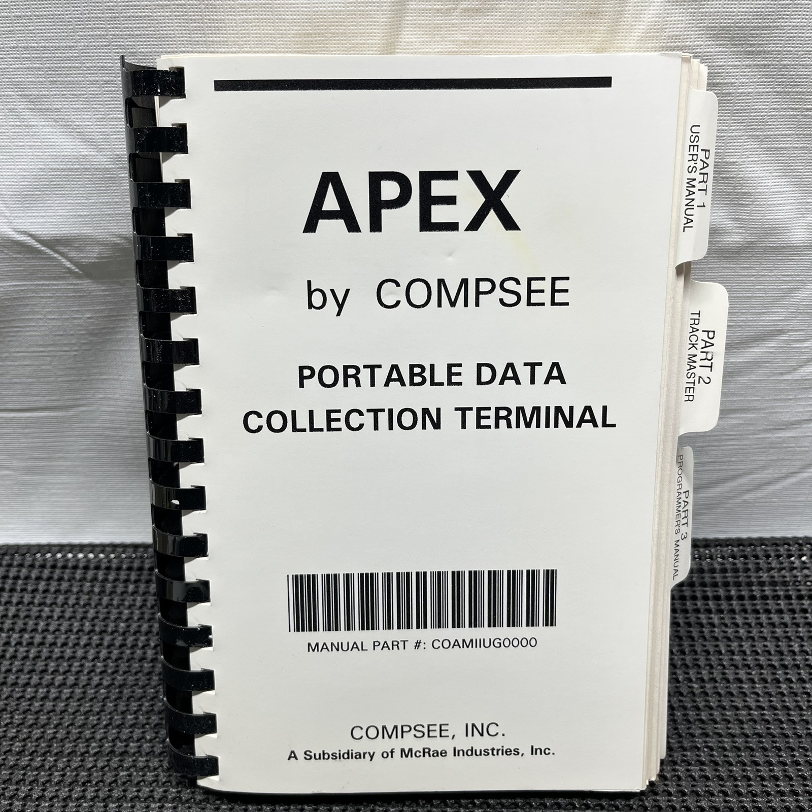 Apex By Compare Portable Data Collection Terminal Manual Guide COAMIIUG0000