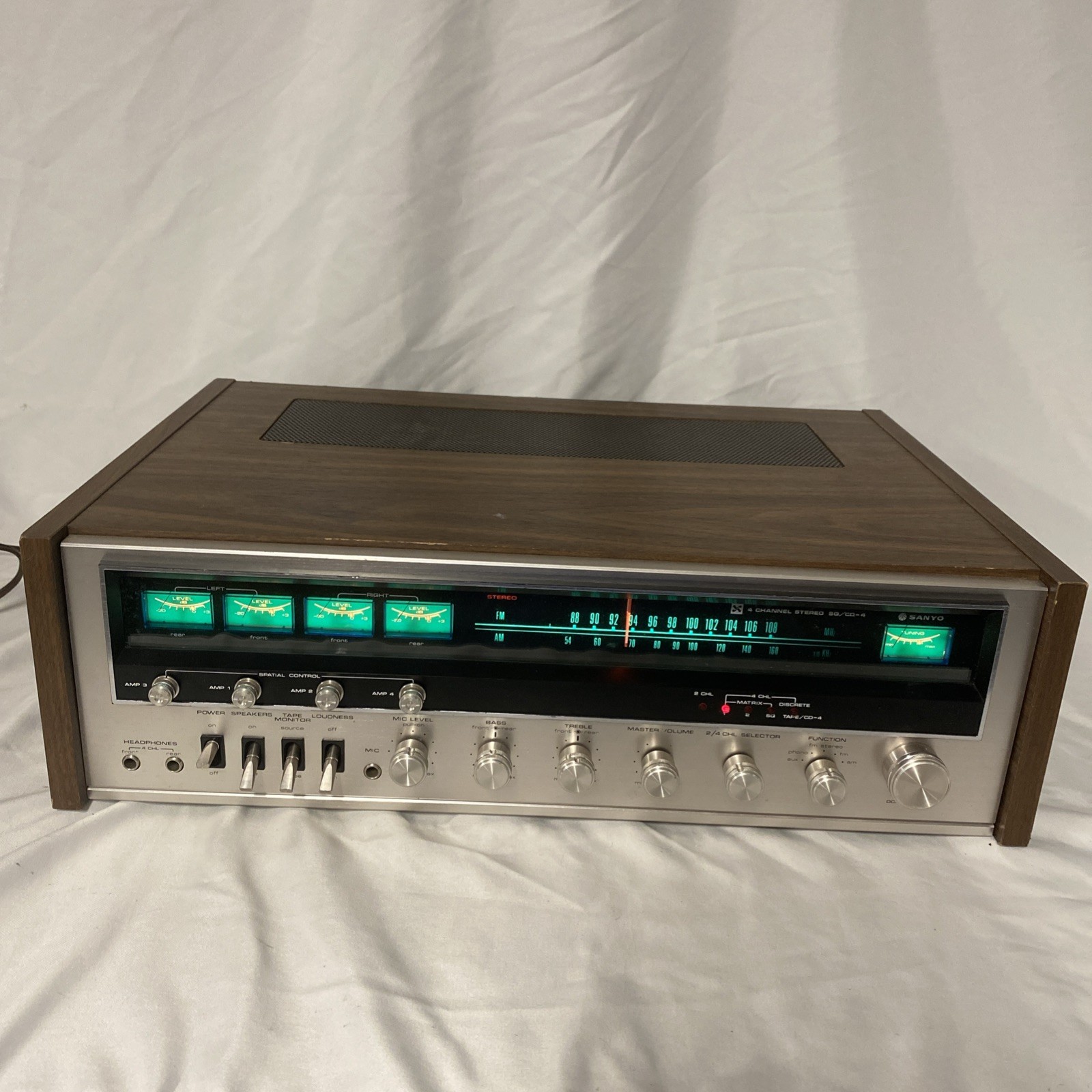 Sanyo DCX-3500K Vintage 4 Channel Stereo Receiver SQ/CD-4