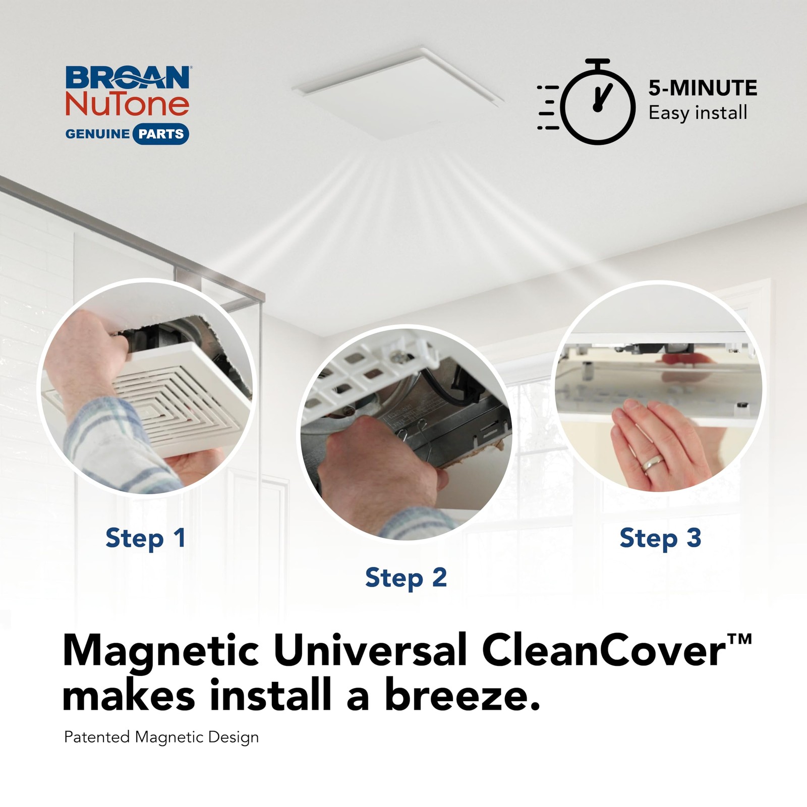 Magnetic Grille Replacement Broan NuTone RCM700 Universal Bath