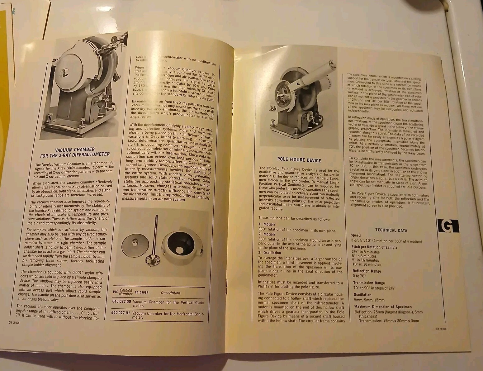 Vintage 1970 Norelco & Phillips Xray Diffraction & Spectrography Booklets Lot