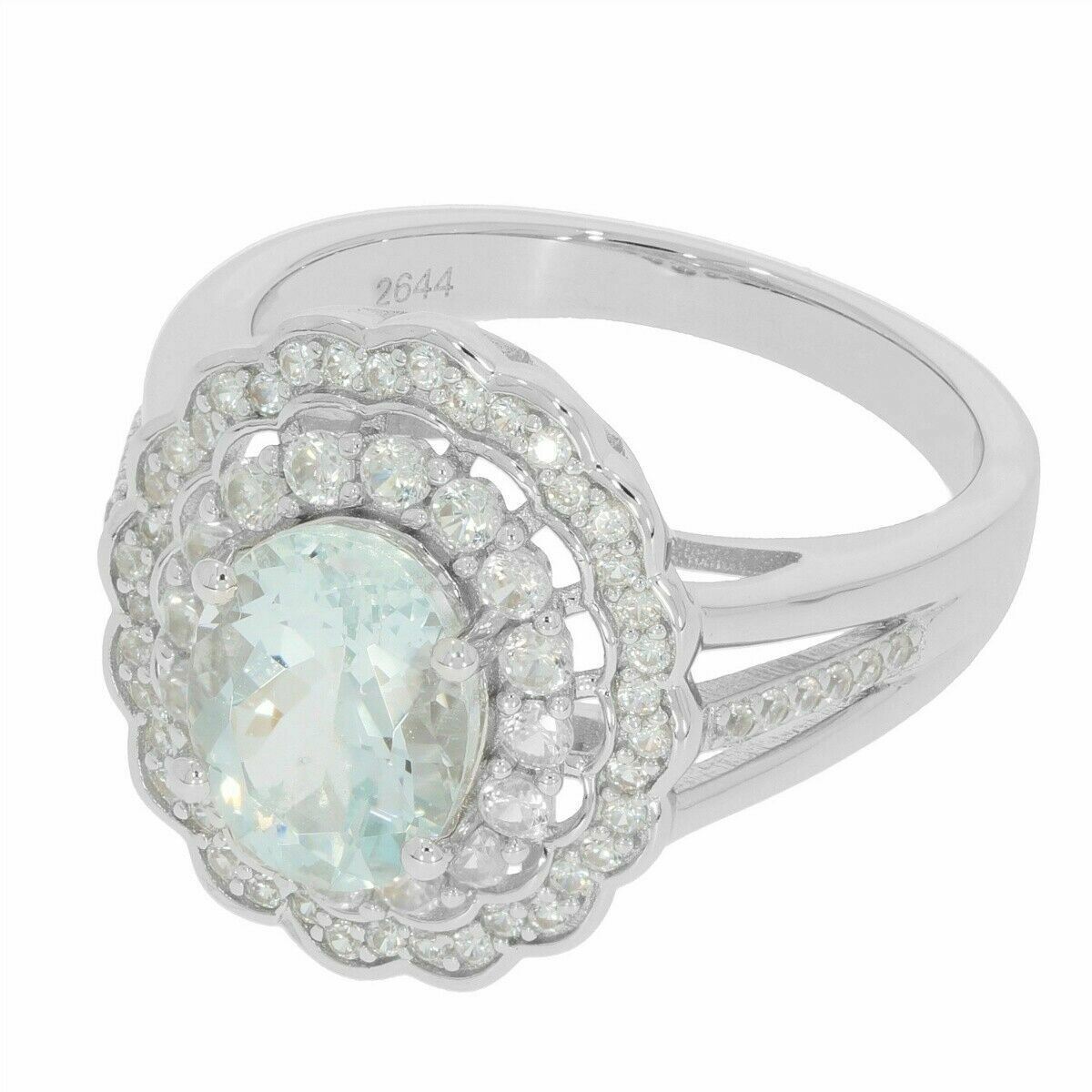 Sterling Silver Semi Mount Ring Setting Oval OV 9x7mm White Topaz or Moissanite