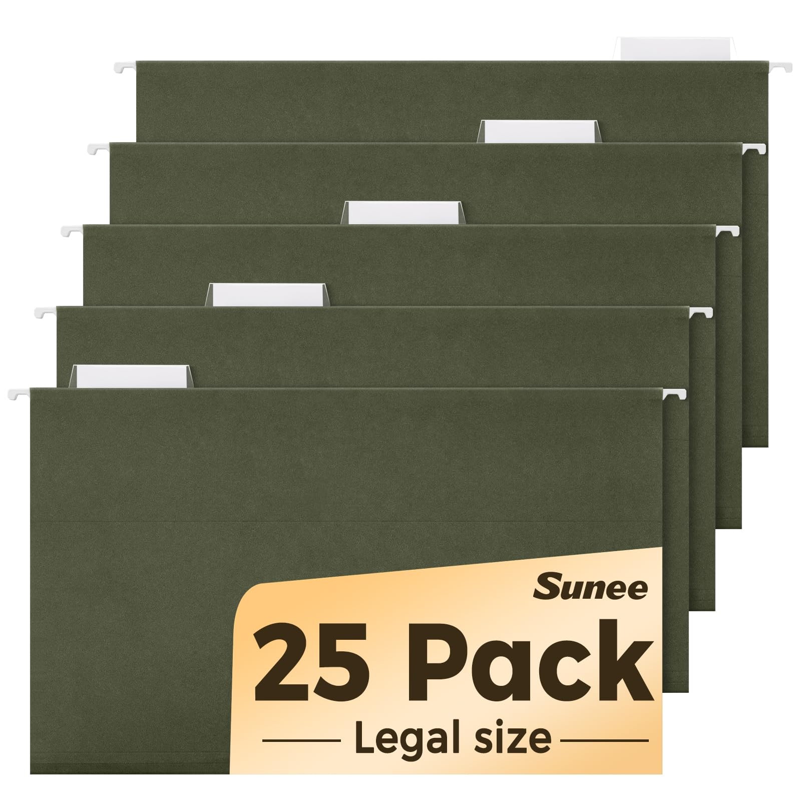 Hanging File Folders Legal Size,25 Pack Reinforced Hang Folders, Adjustable 1...