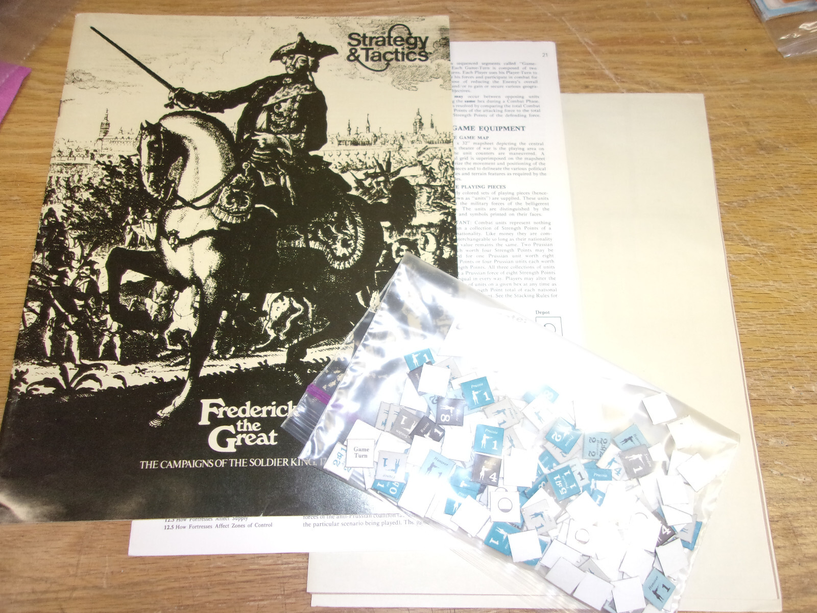 Strategy & Tactics #49 - Frederick the Great - SPI - Punched