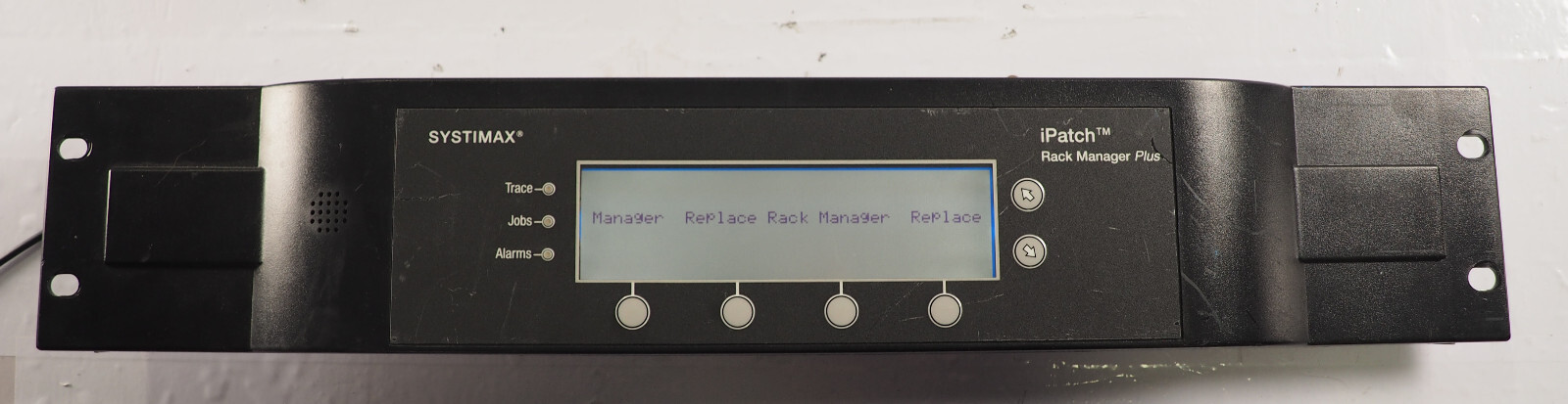 Systimax iPatch Rack Manager Plus LCD Display Unit Class A Trace Jobs Alarms