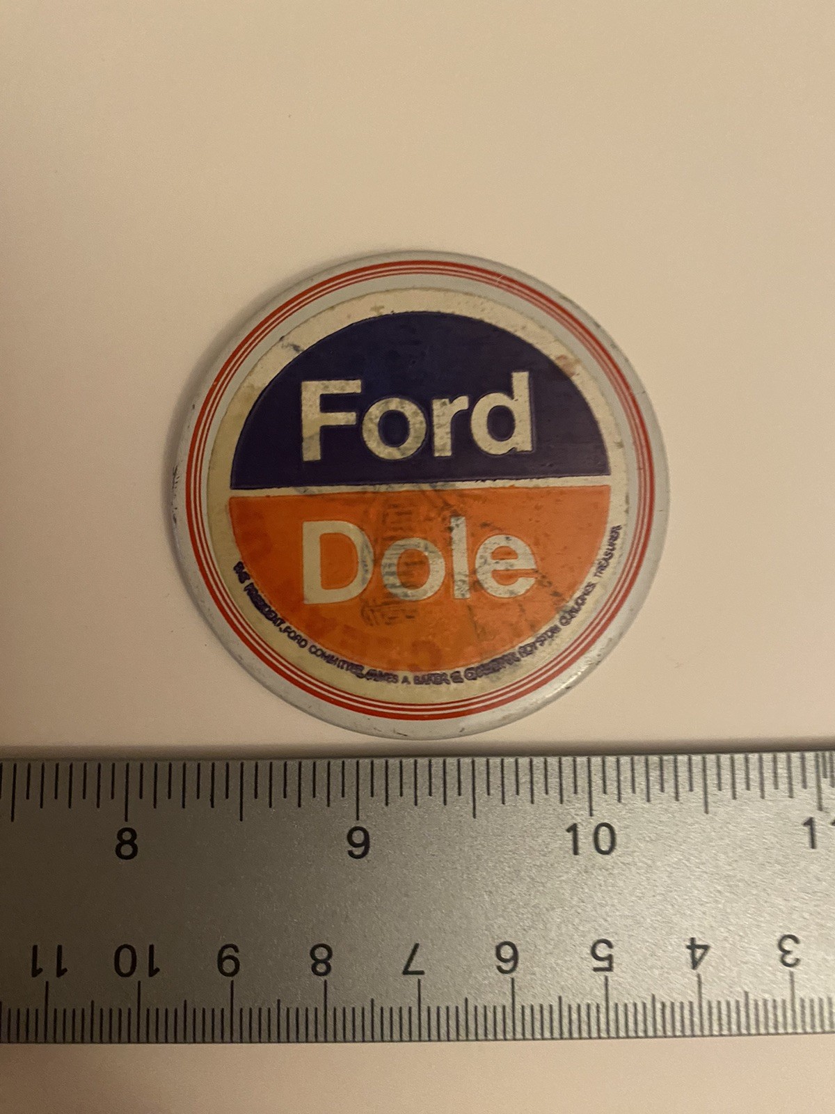 Ford Dole Pin Back Button P59