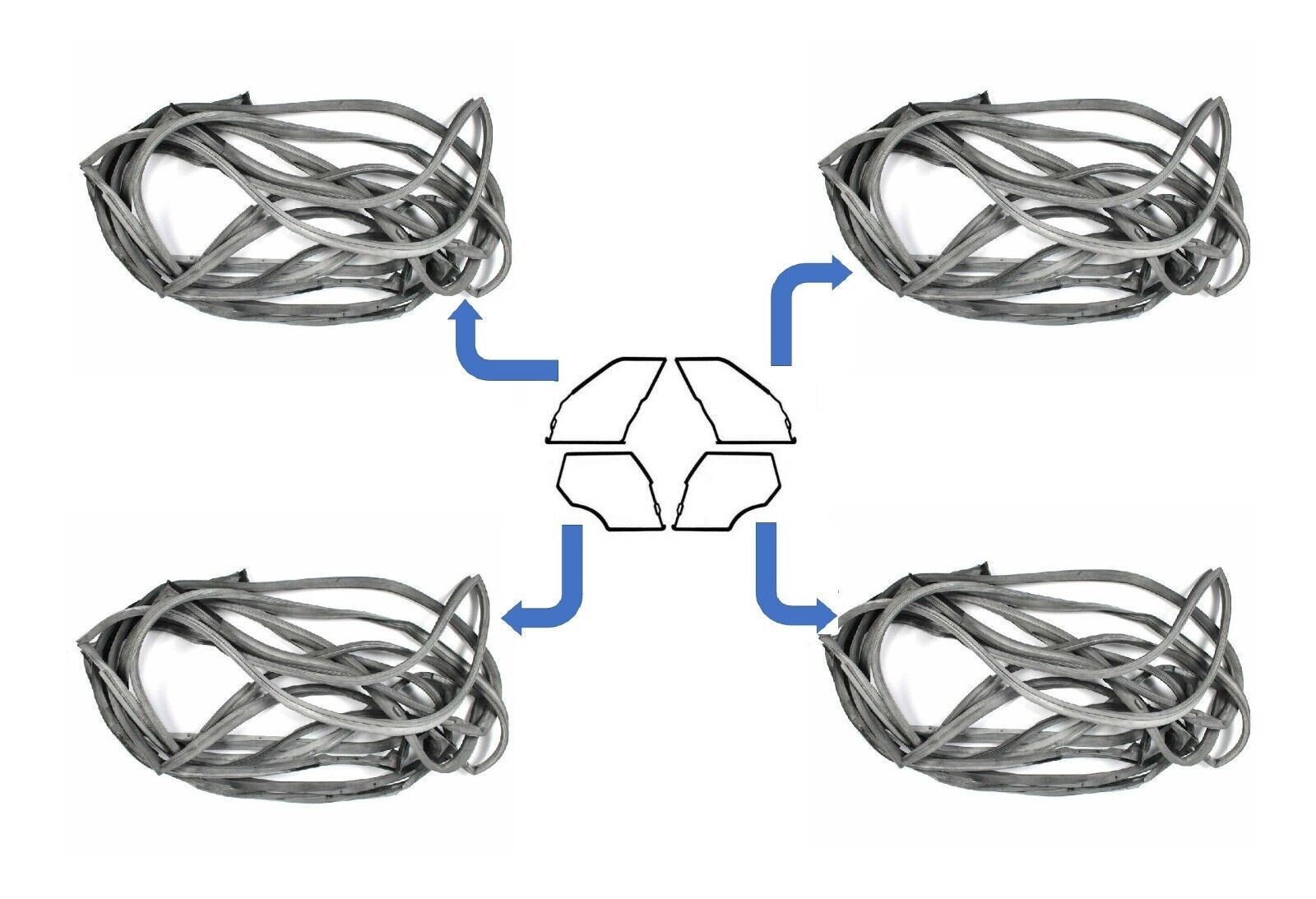 OUTER DOOR Seal Door Seals Weatherstrip Gaskets 190 190D Mercedes Benz W110 W111