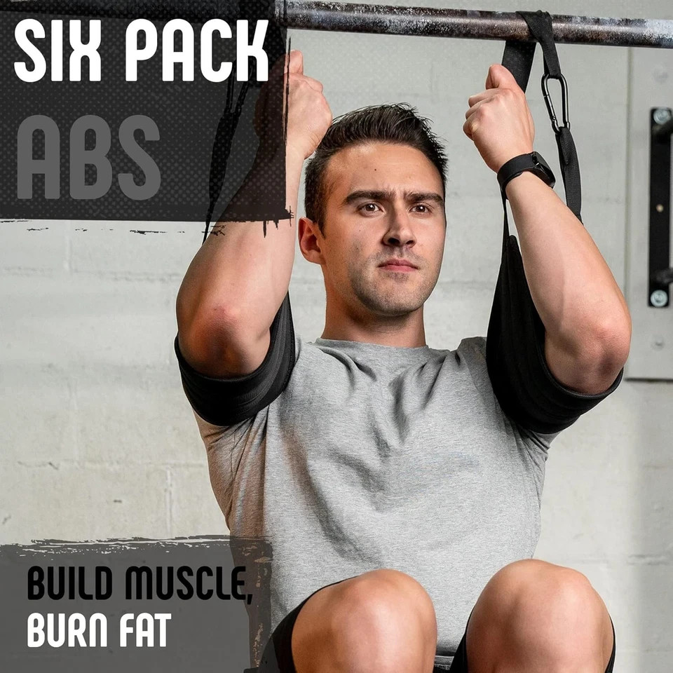 Hanging Ab Straps (2 Pack), Pull up Straps, Ab Destroyer, Ab Straps for Pull up