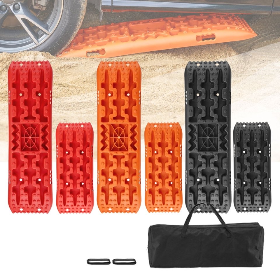 Uimoso 2PCS Traction Boards for Sand Snow PP Recovery Tracks Off-Road 4WD