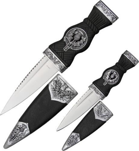 China Made Scottish Scian Dubh Set 210928 Includes 6 1/2" overall dagger with 3