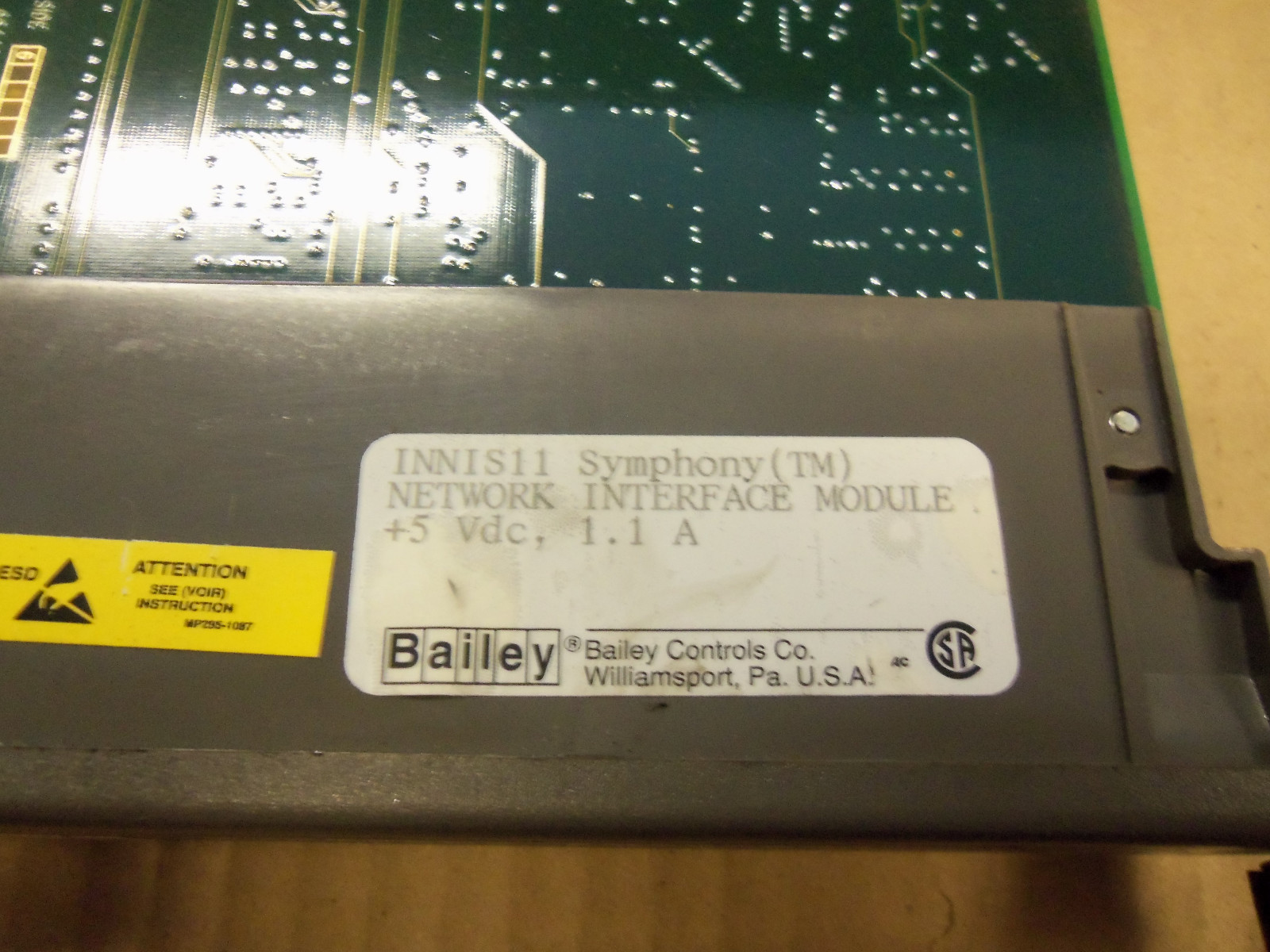 Bailey Controls INNIS11 Network Interface Module + 5V DC 1.1 Amp