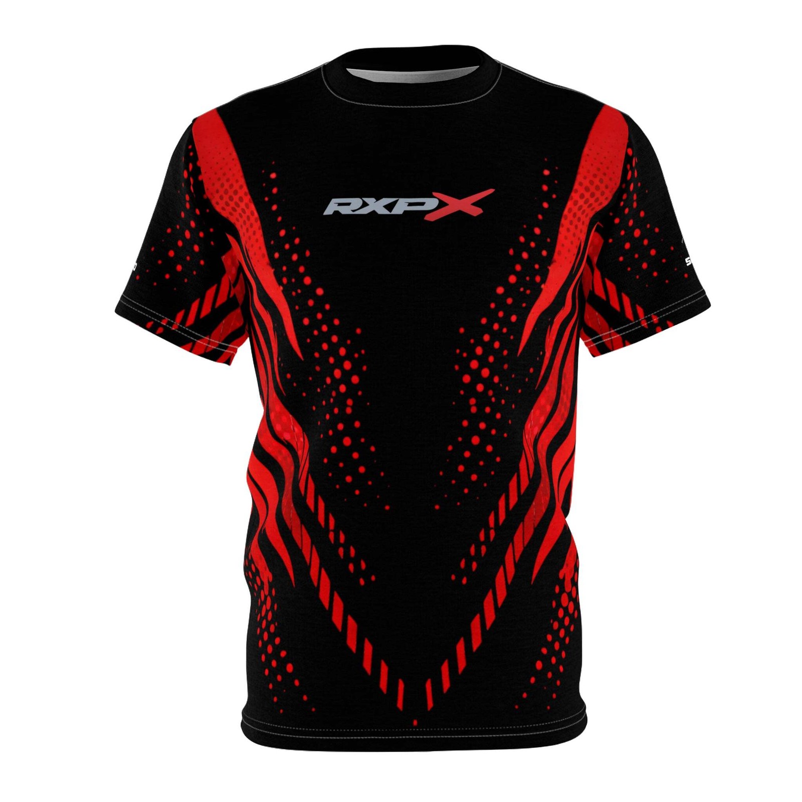 SeaDoo RXPX X-Team Cyber Racing Dri Fit Tee — Red & Black All-Over Print