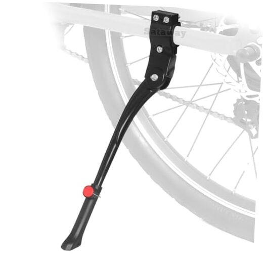Rear Side Mount Bike Kickstand Adjustable Bicycle Kick Stand for 24”-28”