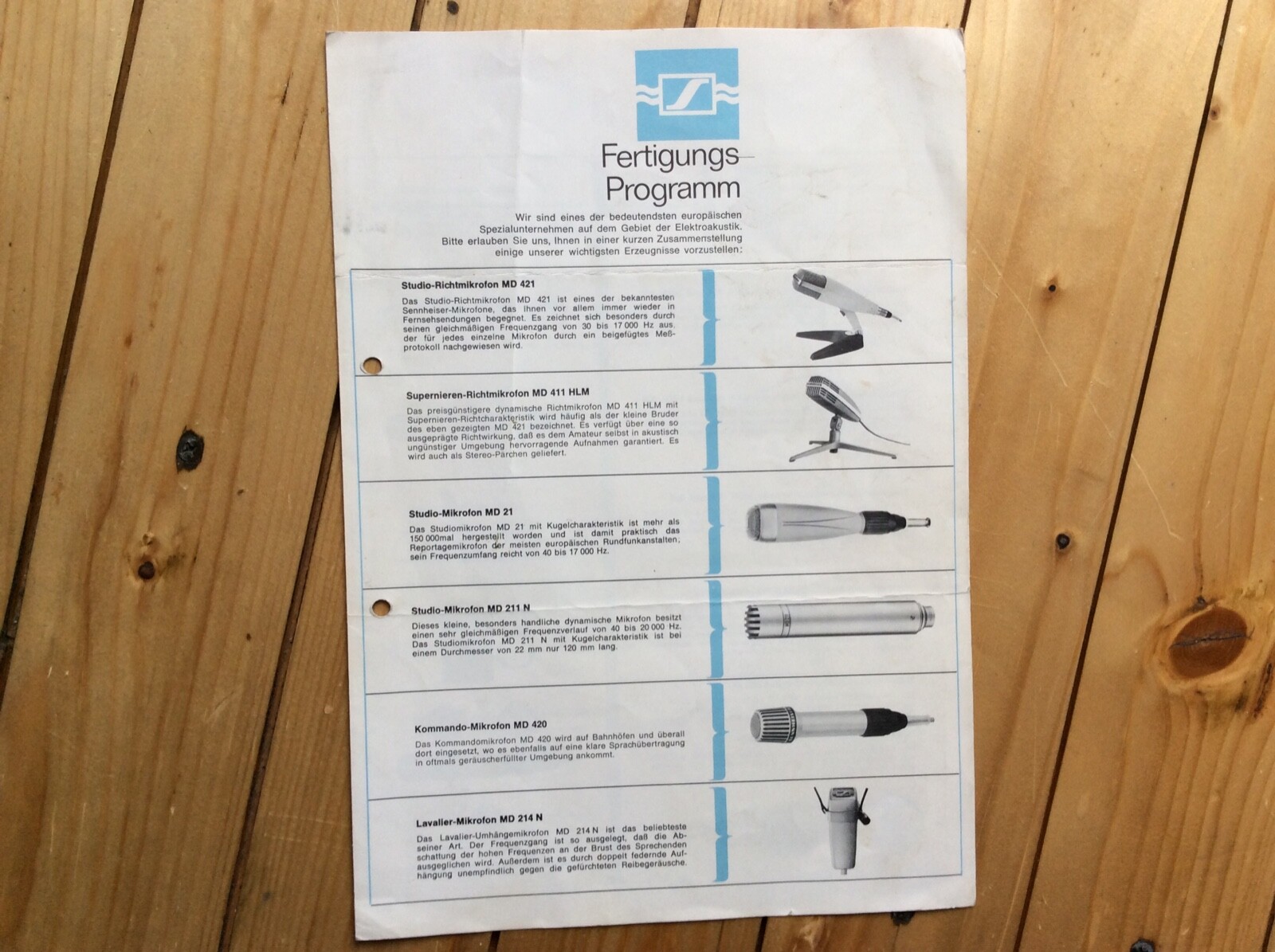 Overview Production Program Sennheiser