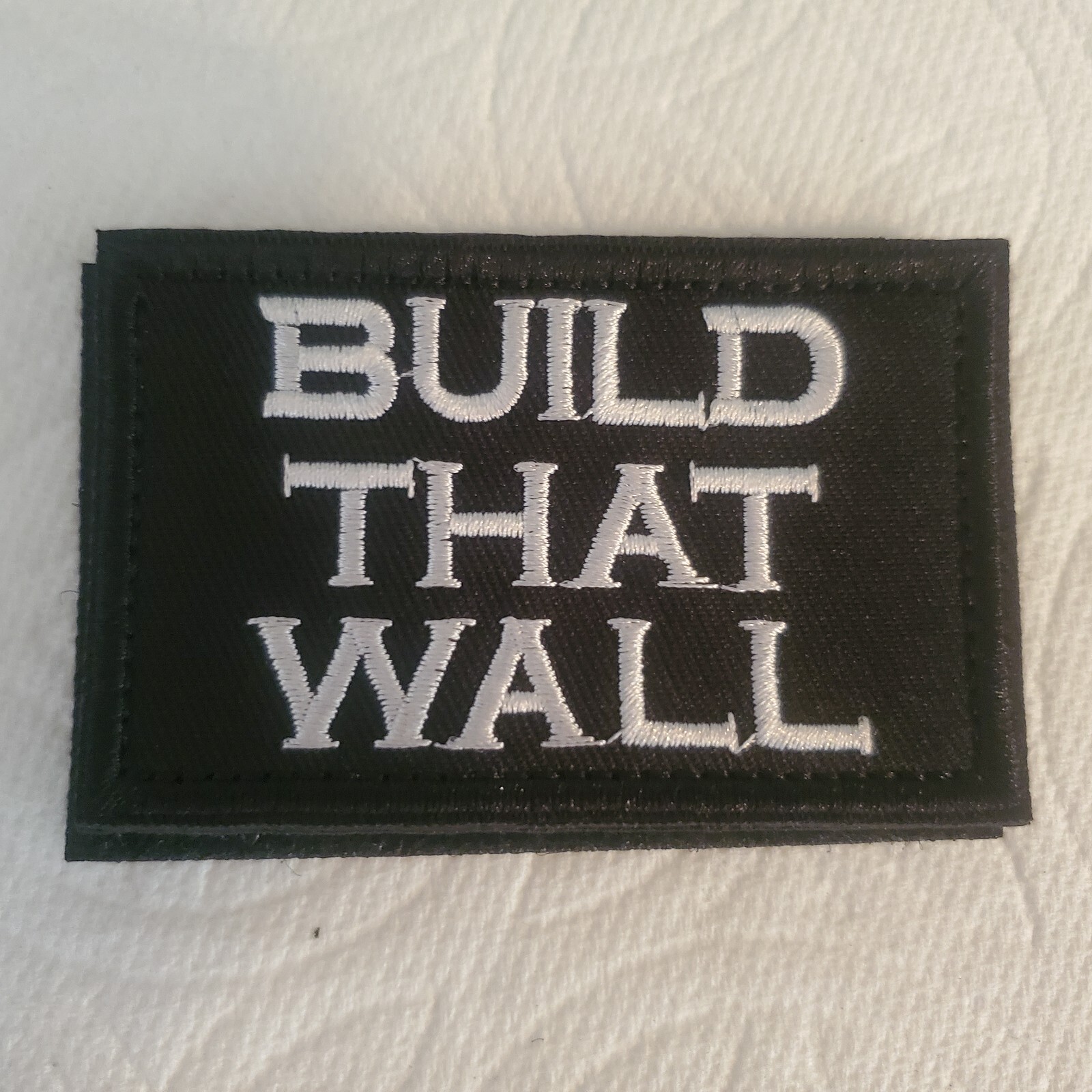 BUILD THAT WALL Funny Sarcastic Anti BIden Tactical Morale Patches Hook And Loop