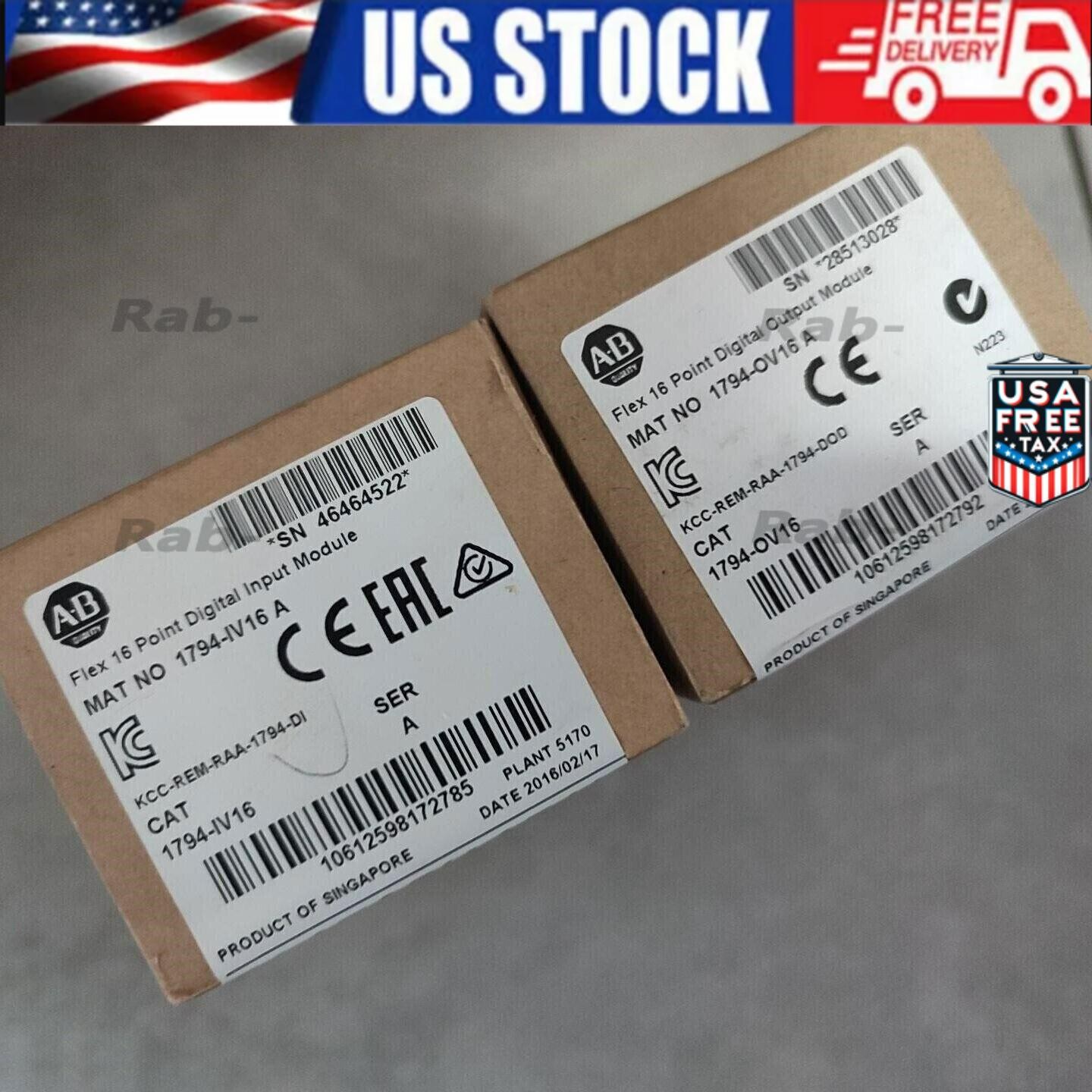 New Factory Sealed AB 1794-IV16 SER A Flex 16 Pt Digital Input Module 1794IV16