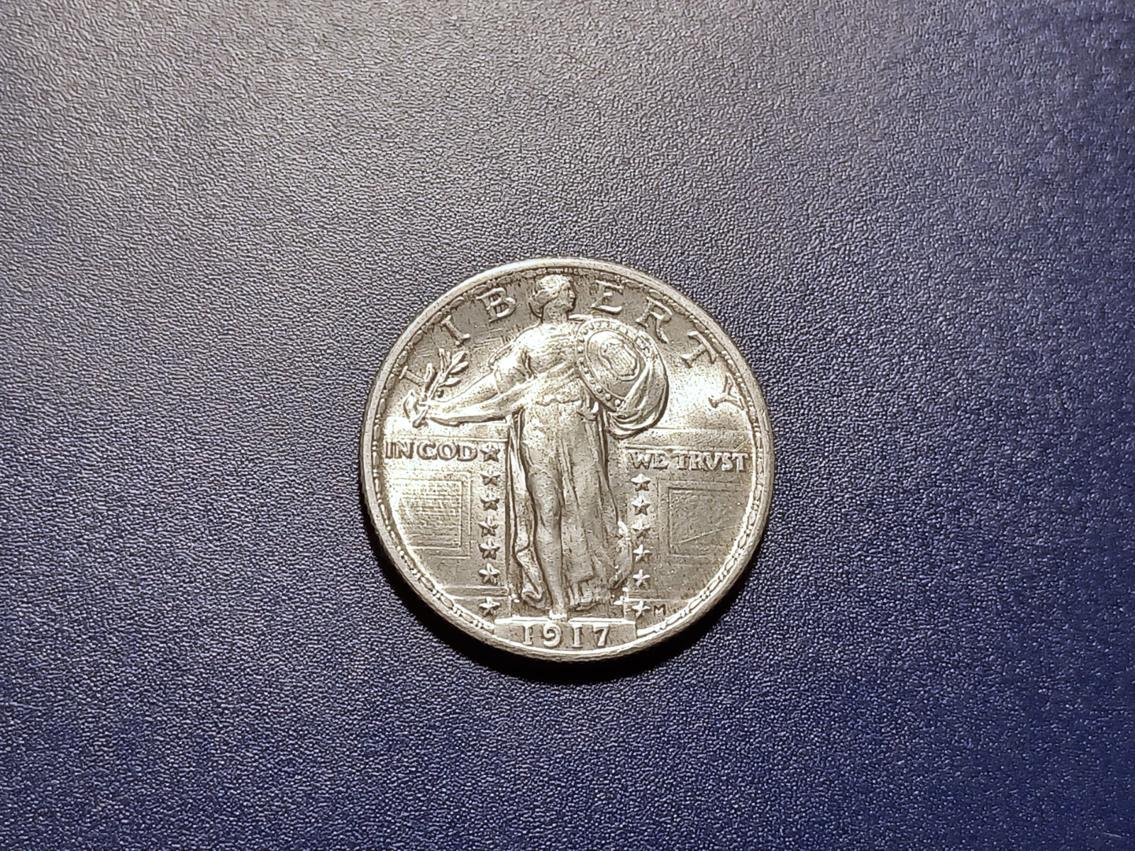 Near Gem BU 1917-P Ty.2 FH Standing Liberty Quarter