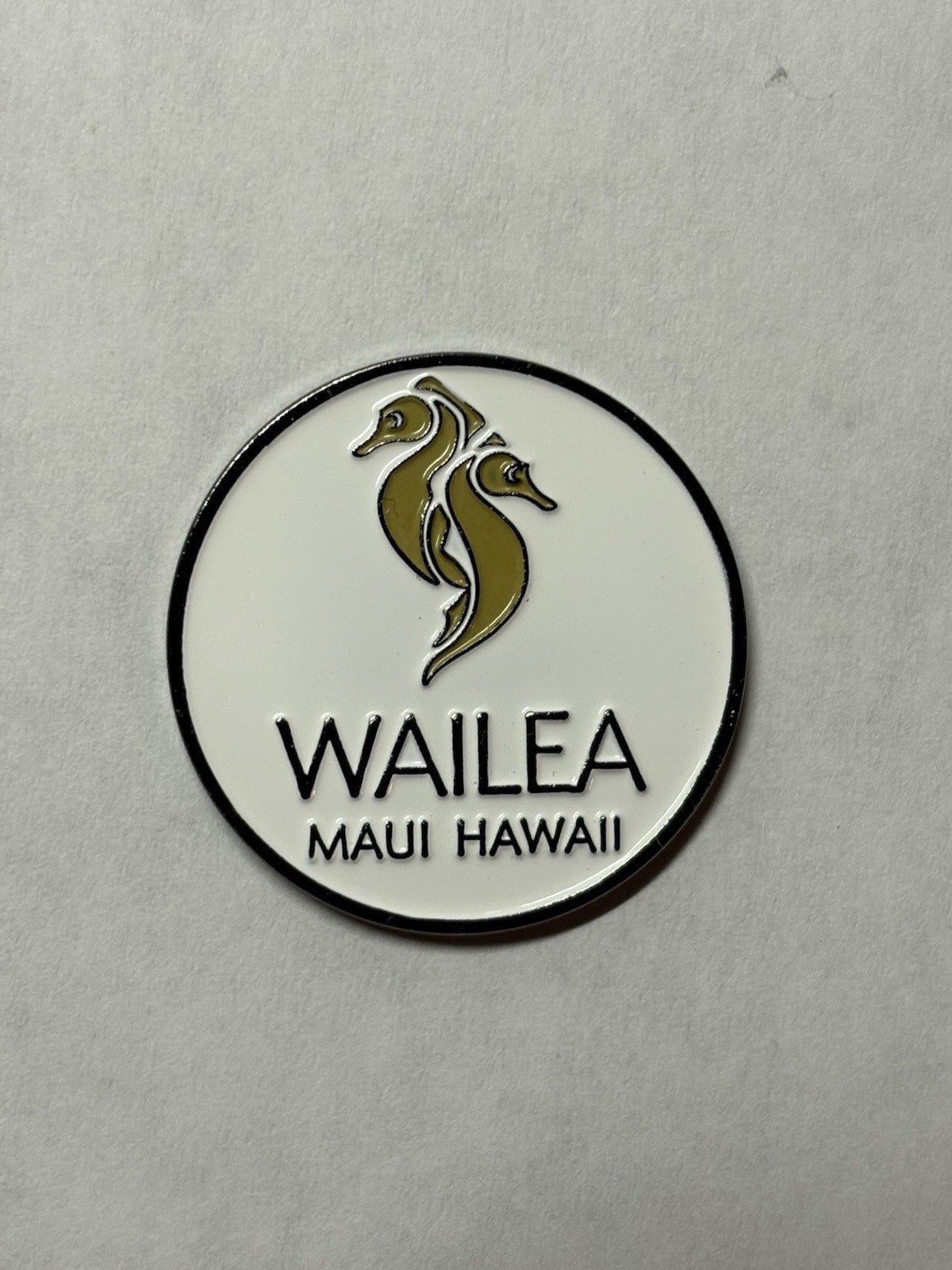 Wailea Golf Club 1" Coin Style Golf Marker - Maui, Hawaii - A Beauty!