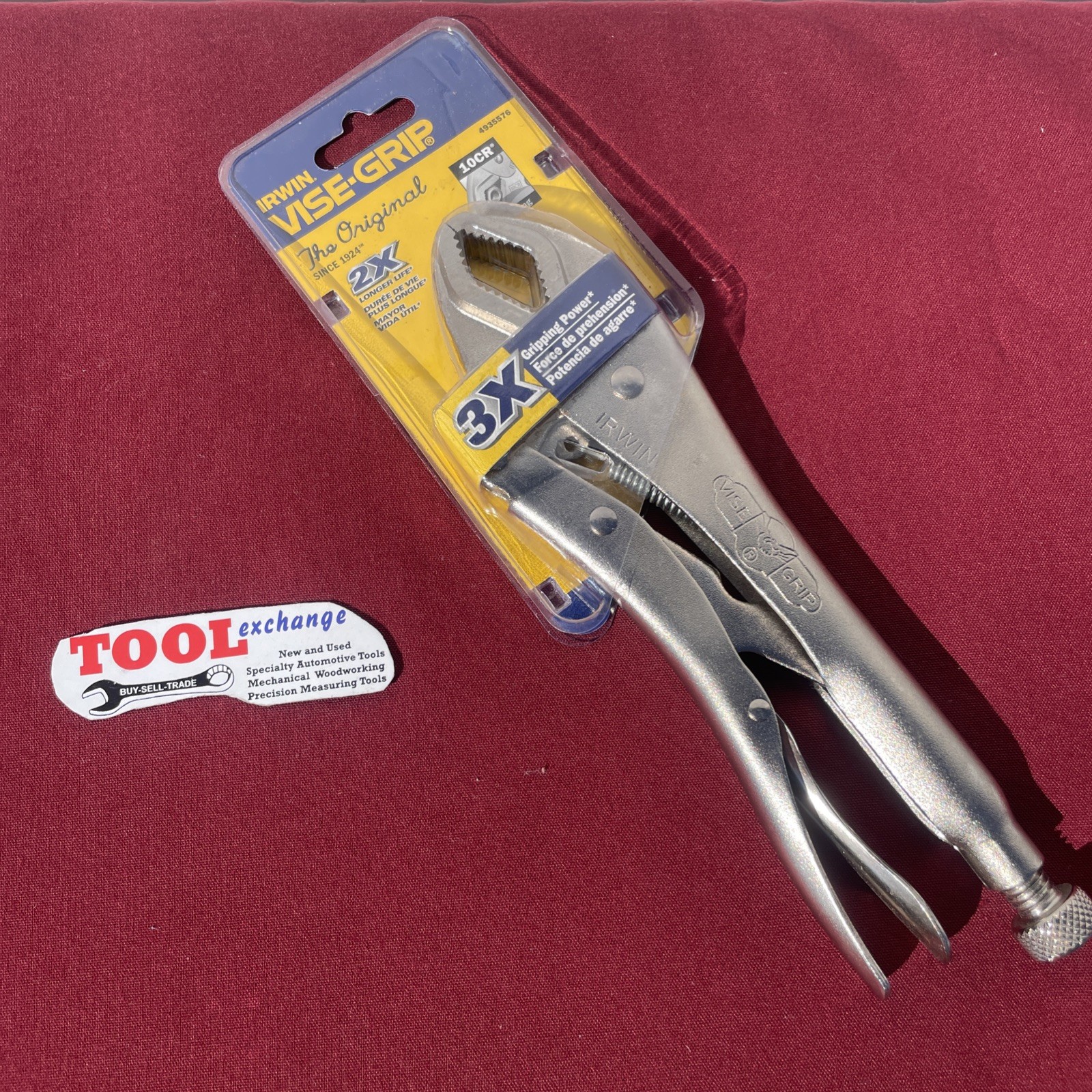 Irwin Vise Grip 10CR  10" Long Curved Jaw Locking Pliers 1-7/8" Capacity 4935576