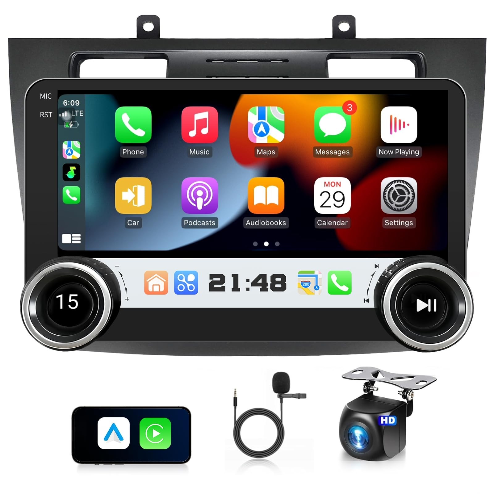 Car Radio Stereo for Ford Transit Connect 2010 2011 2012 2013, 10 inch Touch ...