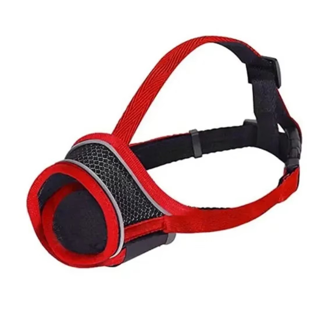 Adjustable Breathable Dog Muzzle with Reflective Strip Anti-Barking