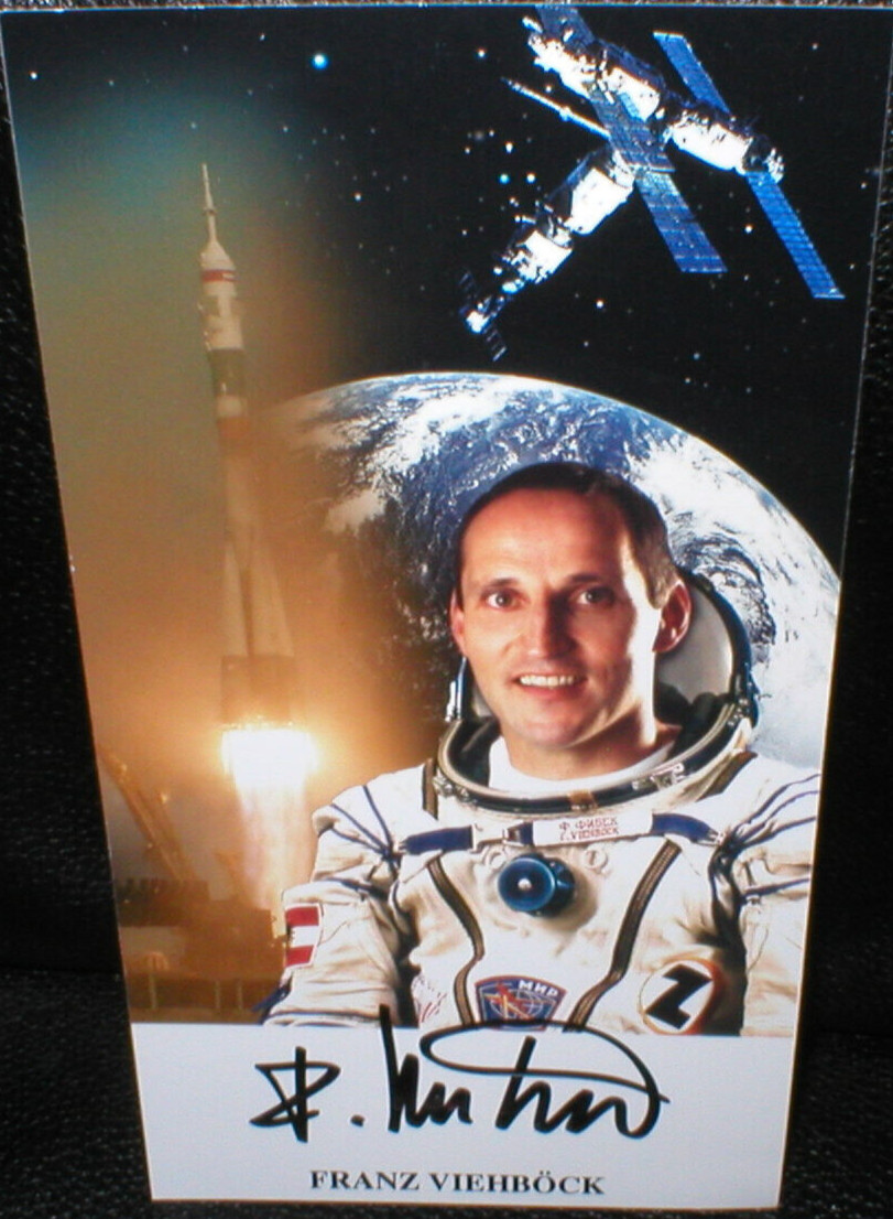 Franz Viehböck, space travel, autograph, original signed! Kink Proof Shipping!