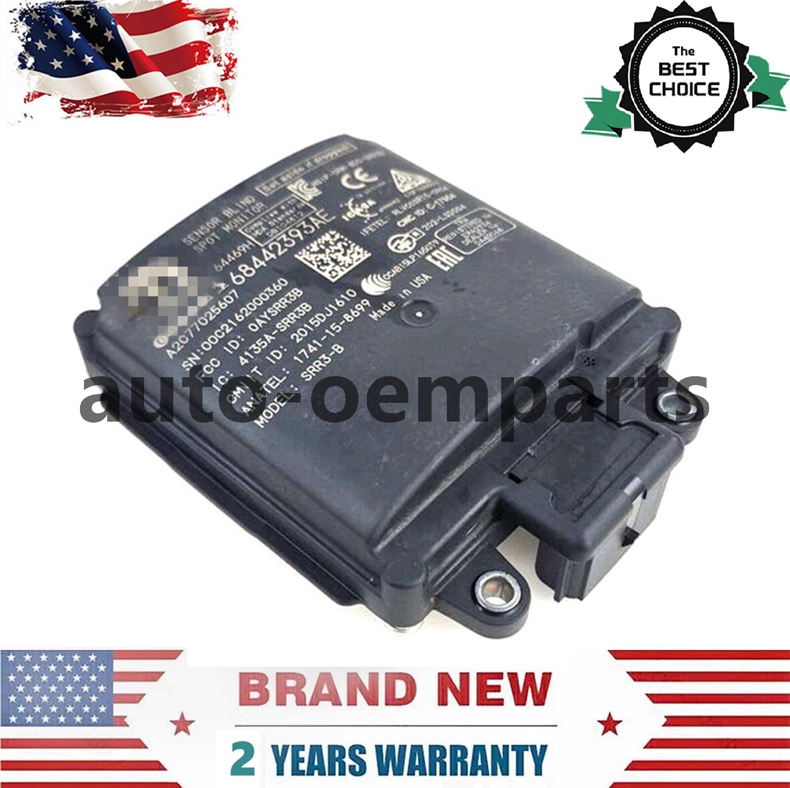 OEM Rear Blind Spot Detection Radar Module 68442393AE for Ram 2500 3500 20-24