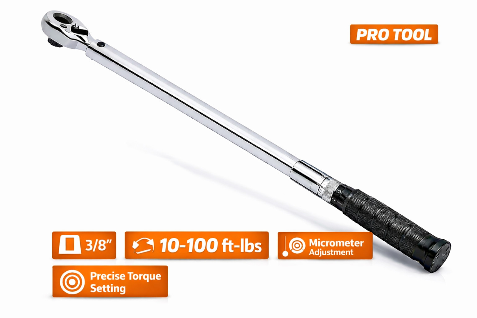 CDI Torque 1002MFRPH 3/8" Drive Micrometer Torque Wrench 10-100 ft-lb