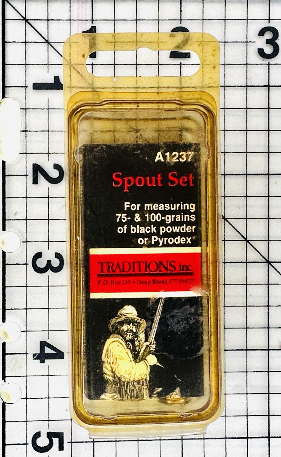 Traditions A1237 Brass Spout Set 75/100 Grains Muzzleloader Powder Flask Tips