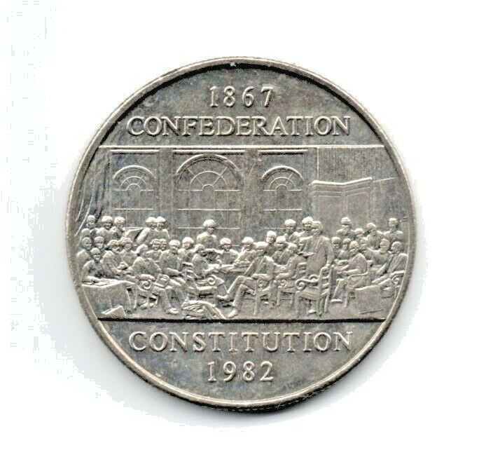1982 Canada "Constitution" One Dollar Coin