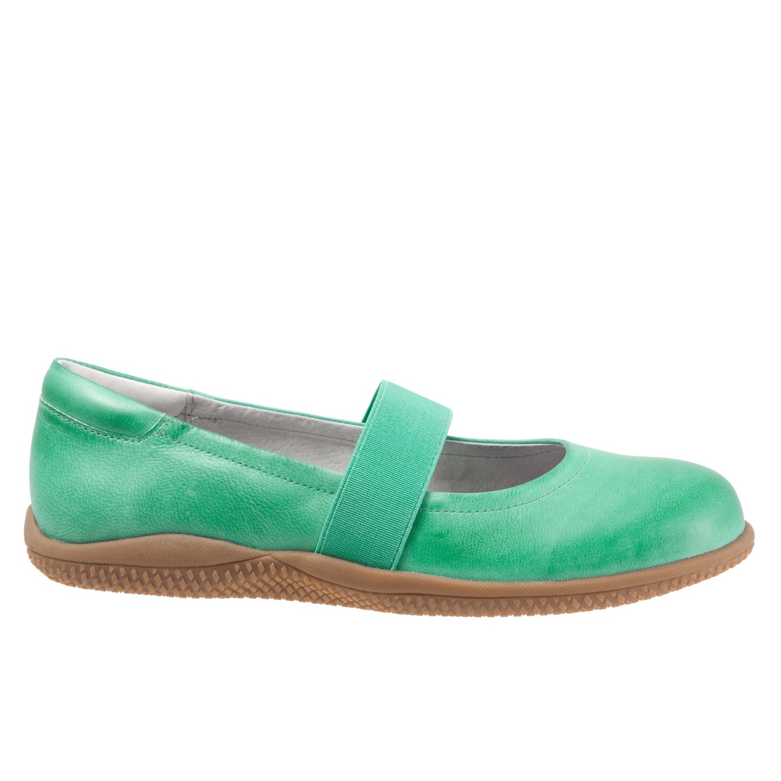 Softwalk High Point Womens Green Extra Narrow Mary Jane Flats Shoes 11